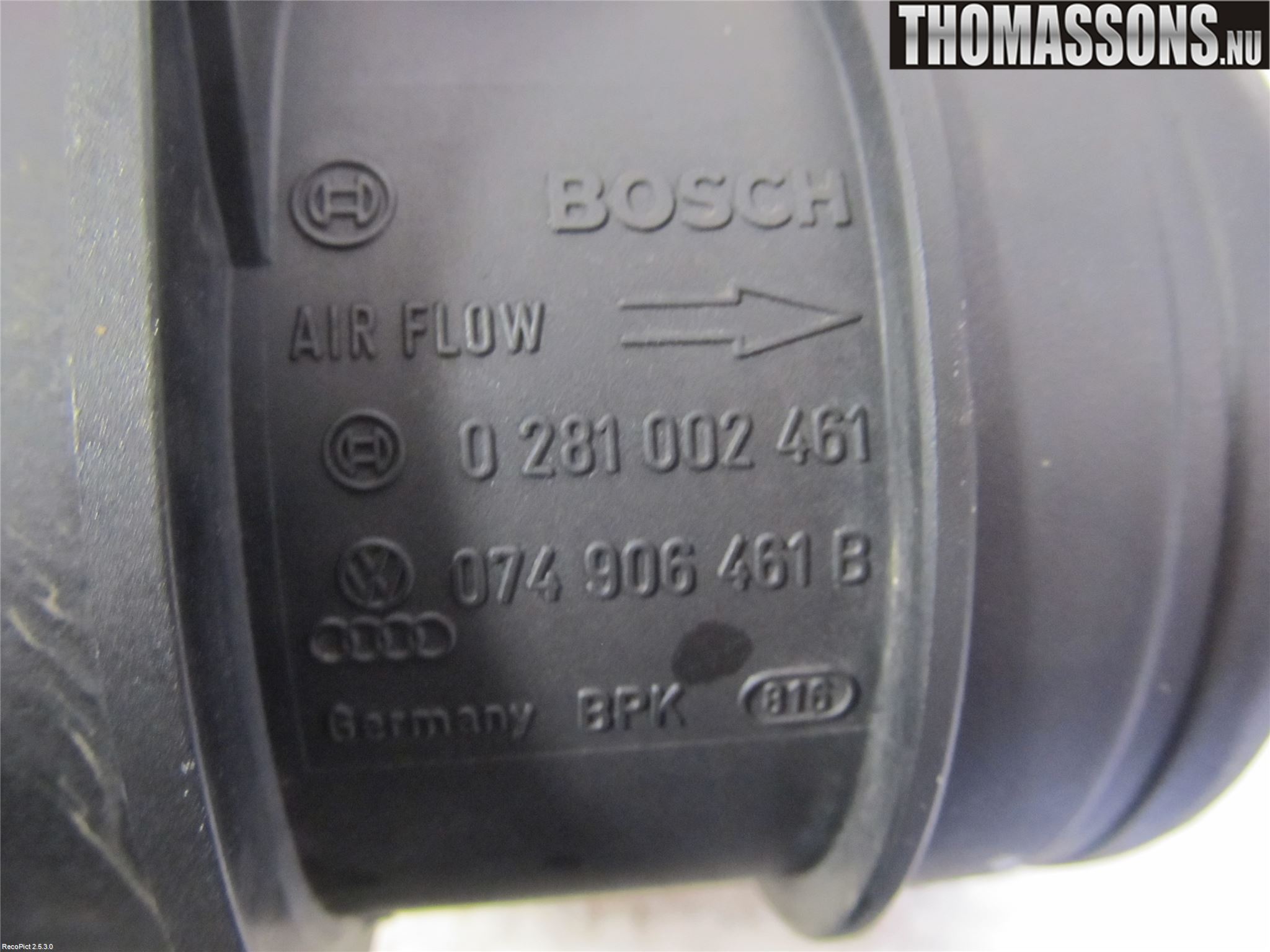 Audi A6/S6     05-11 Injluftmassamätare