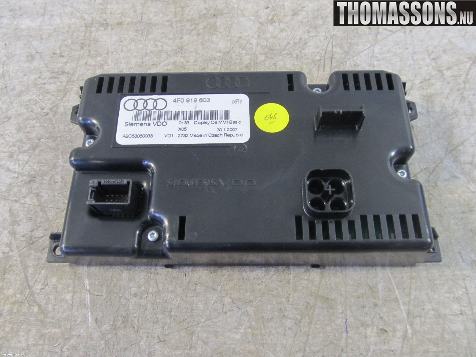 Audi A6/S6     05-11 Bildskärm