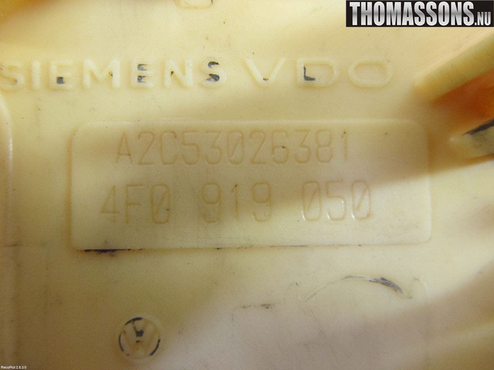 Audi A6/S6     05-11 Bränslepump El