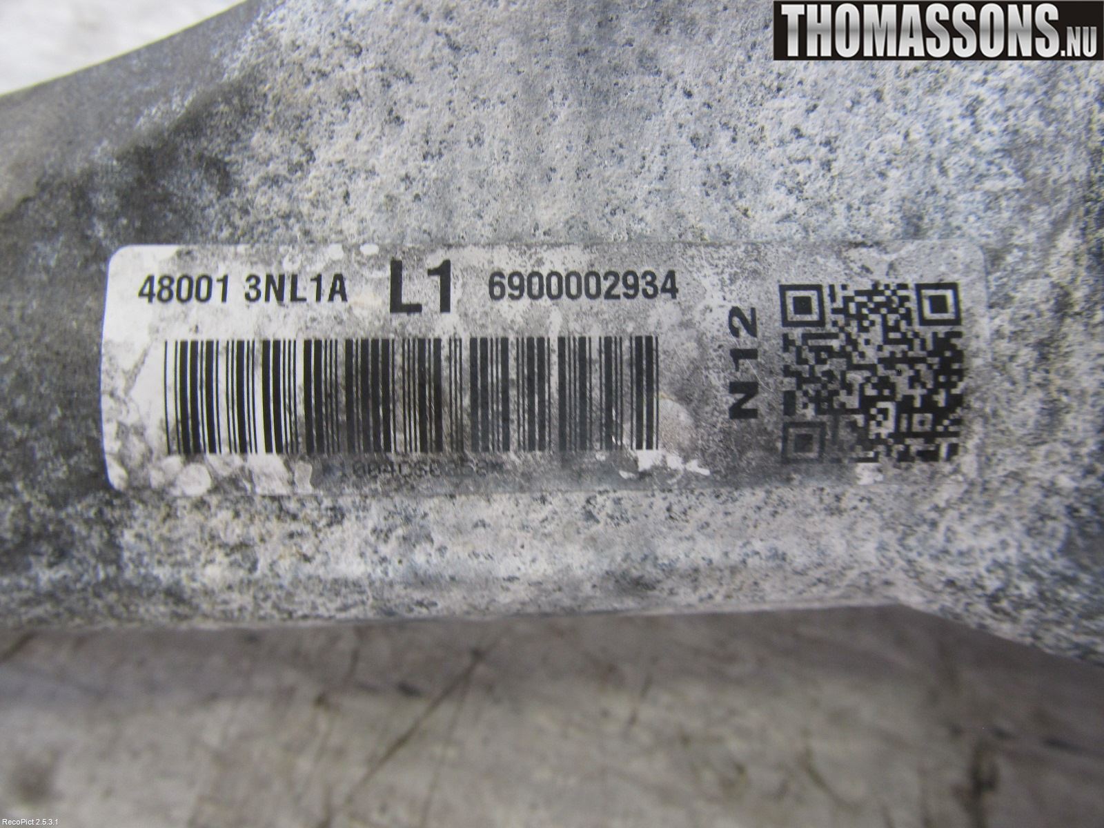 Nissan LEAF 11-17 Styrväxel Servo -Snäcka