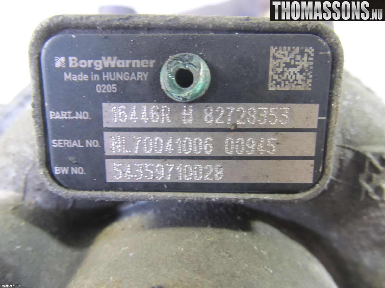 Renault CLIO III  09-12 Turboaggregat