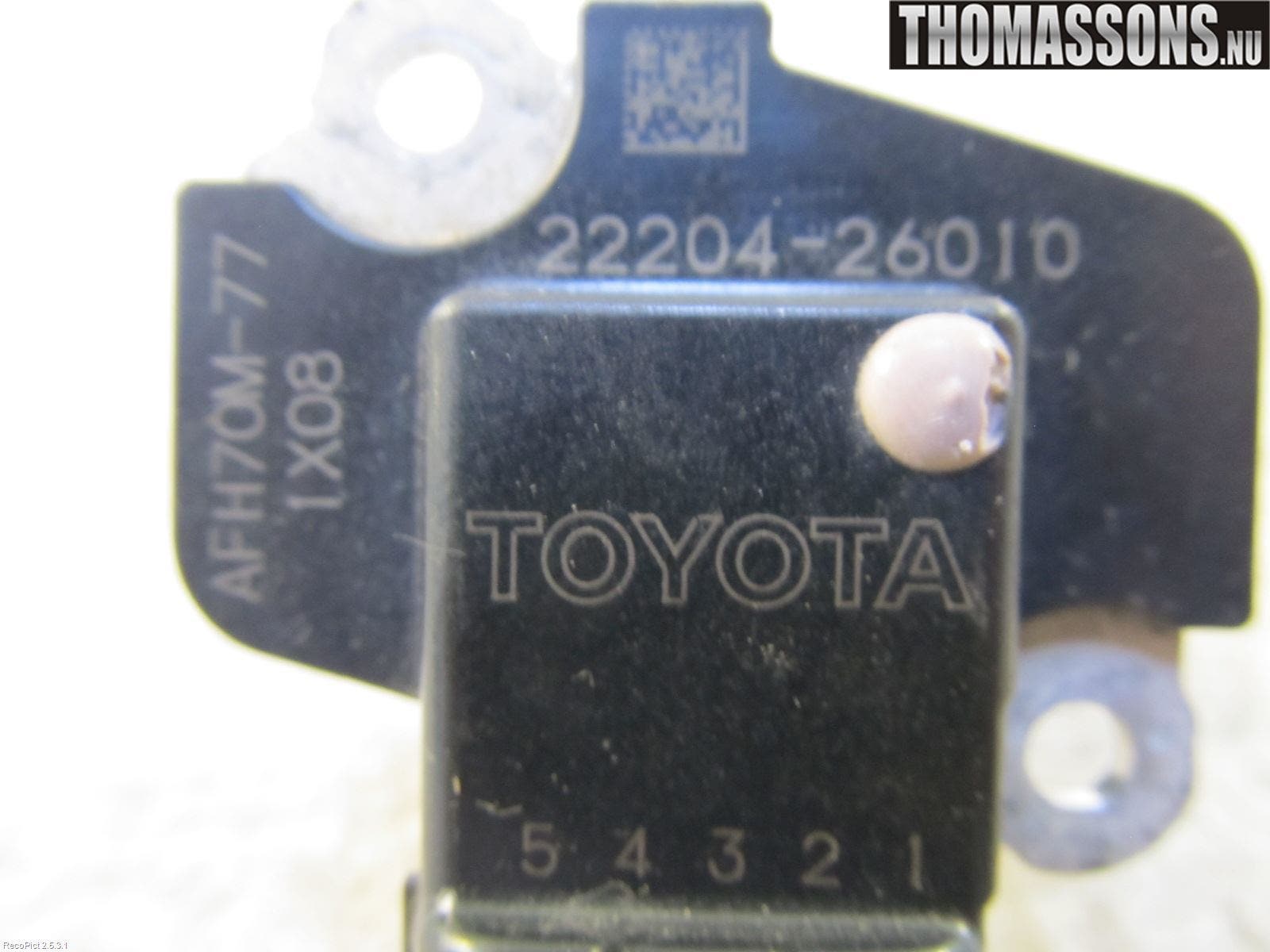 Toyota YARIS XP130 12-14 Injluftmassamätare