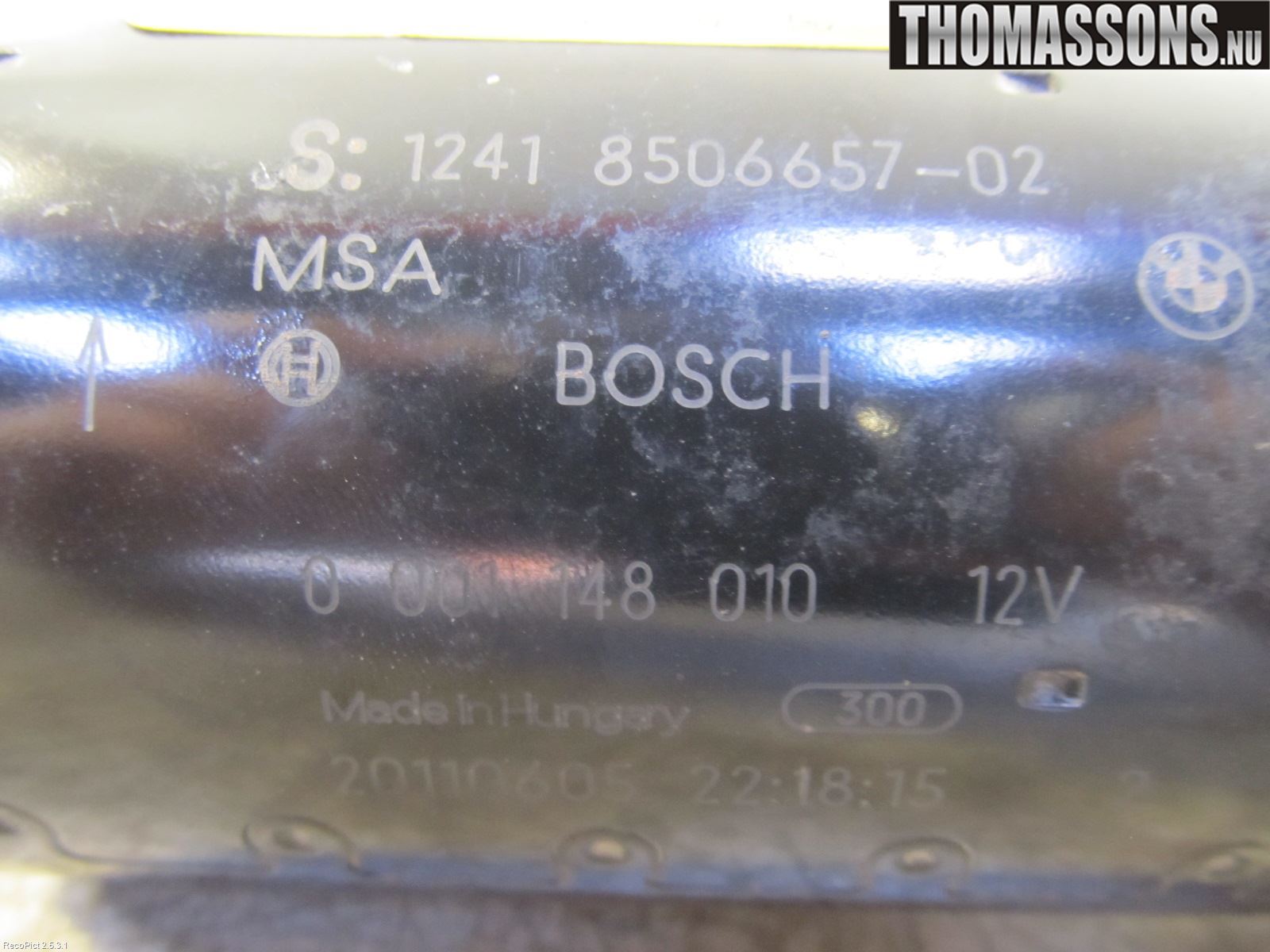 BMW 1 E87/81 5D/3D 03-11 Startmotor Diesel