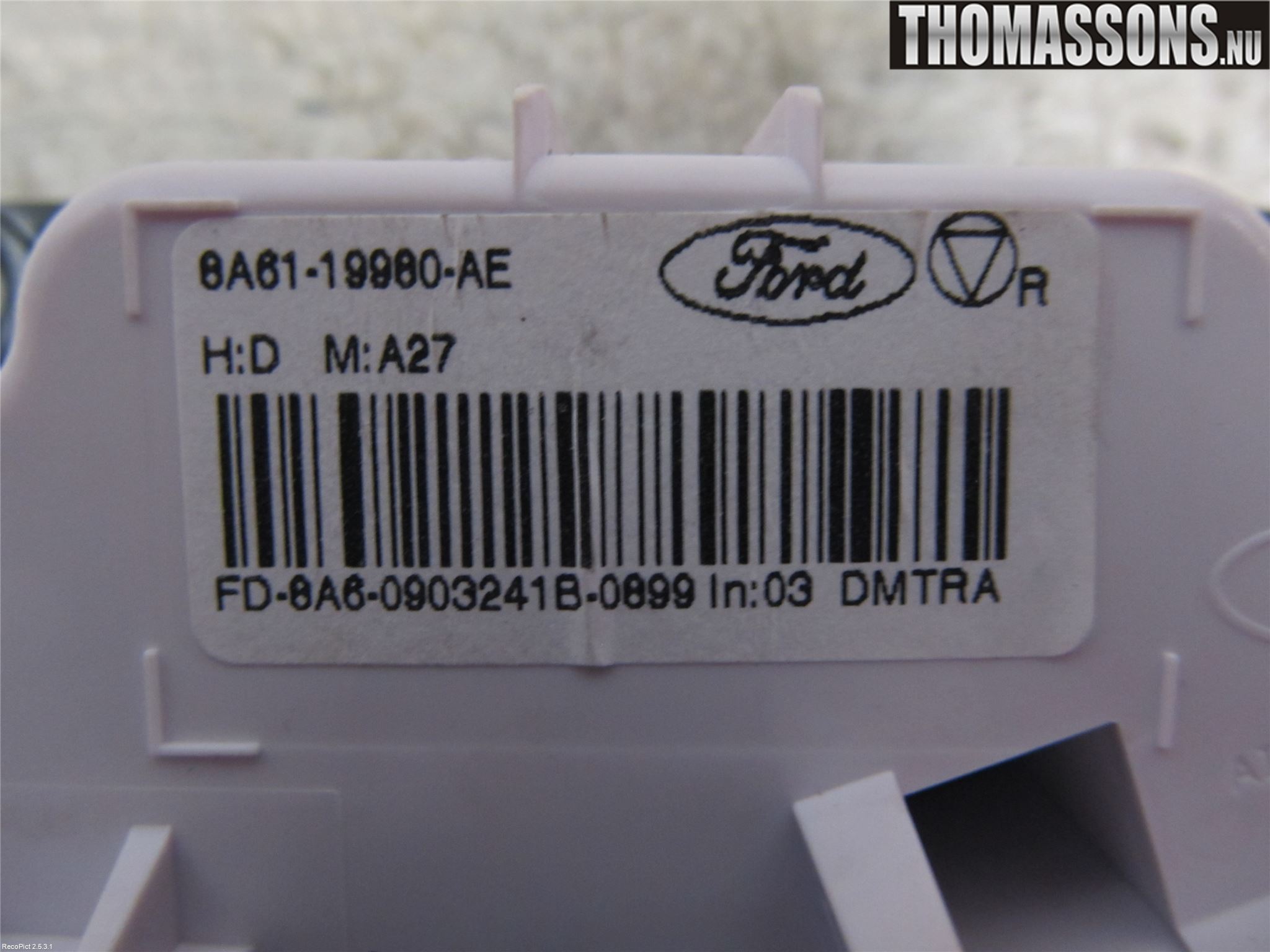 Ford FIESTA 09-12 Ac Styrenhet Ac Manöveren