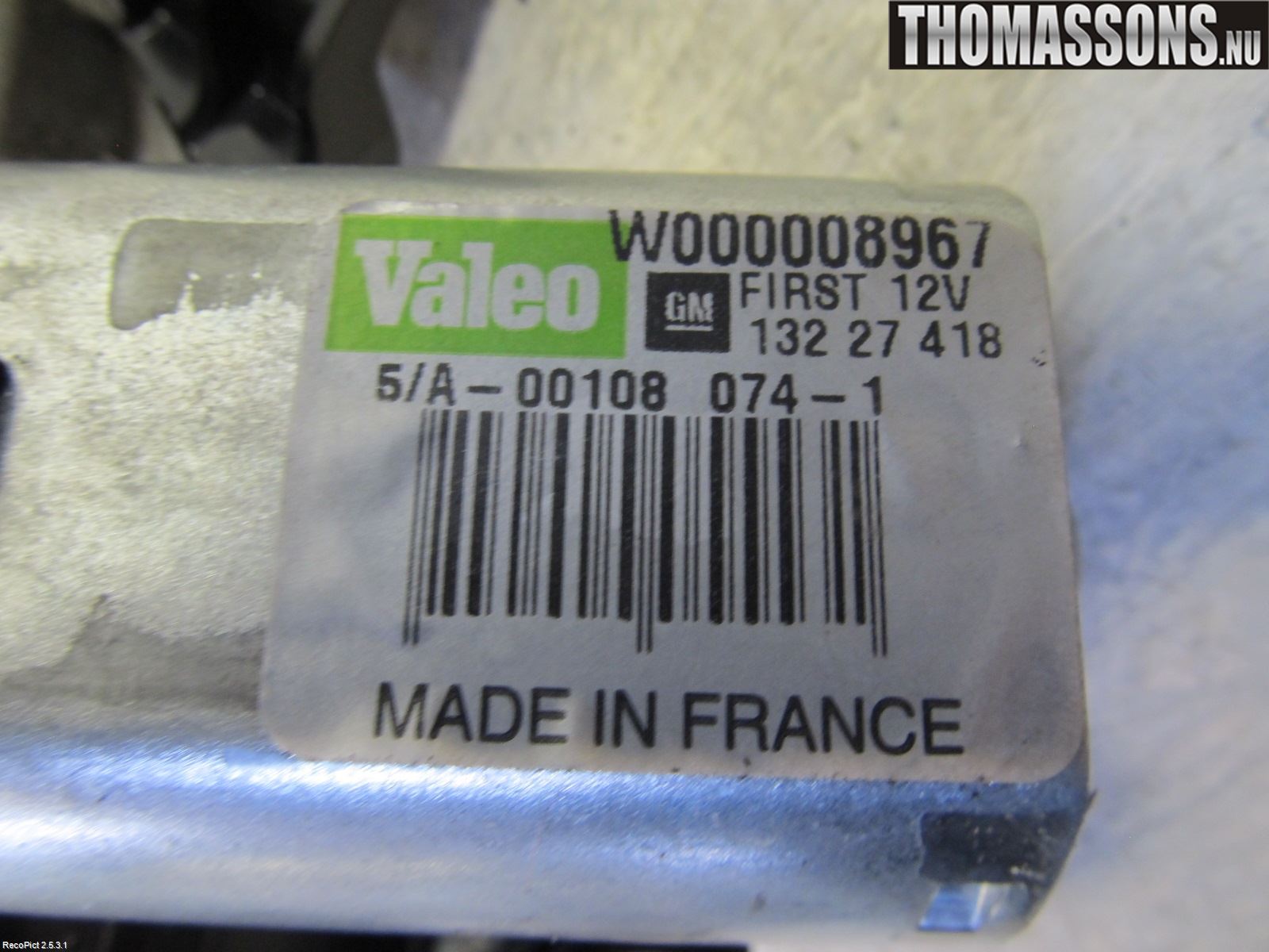 Opel INSIGNIA 09-16 Torkarmotor Baklucka