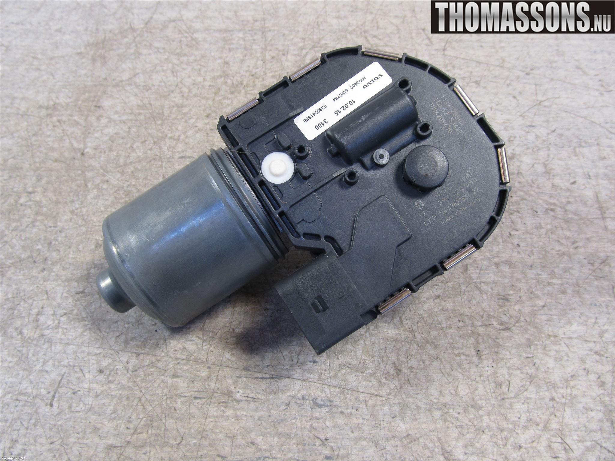 Volvo V50 08-12 Torkarmotor Vindruta