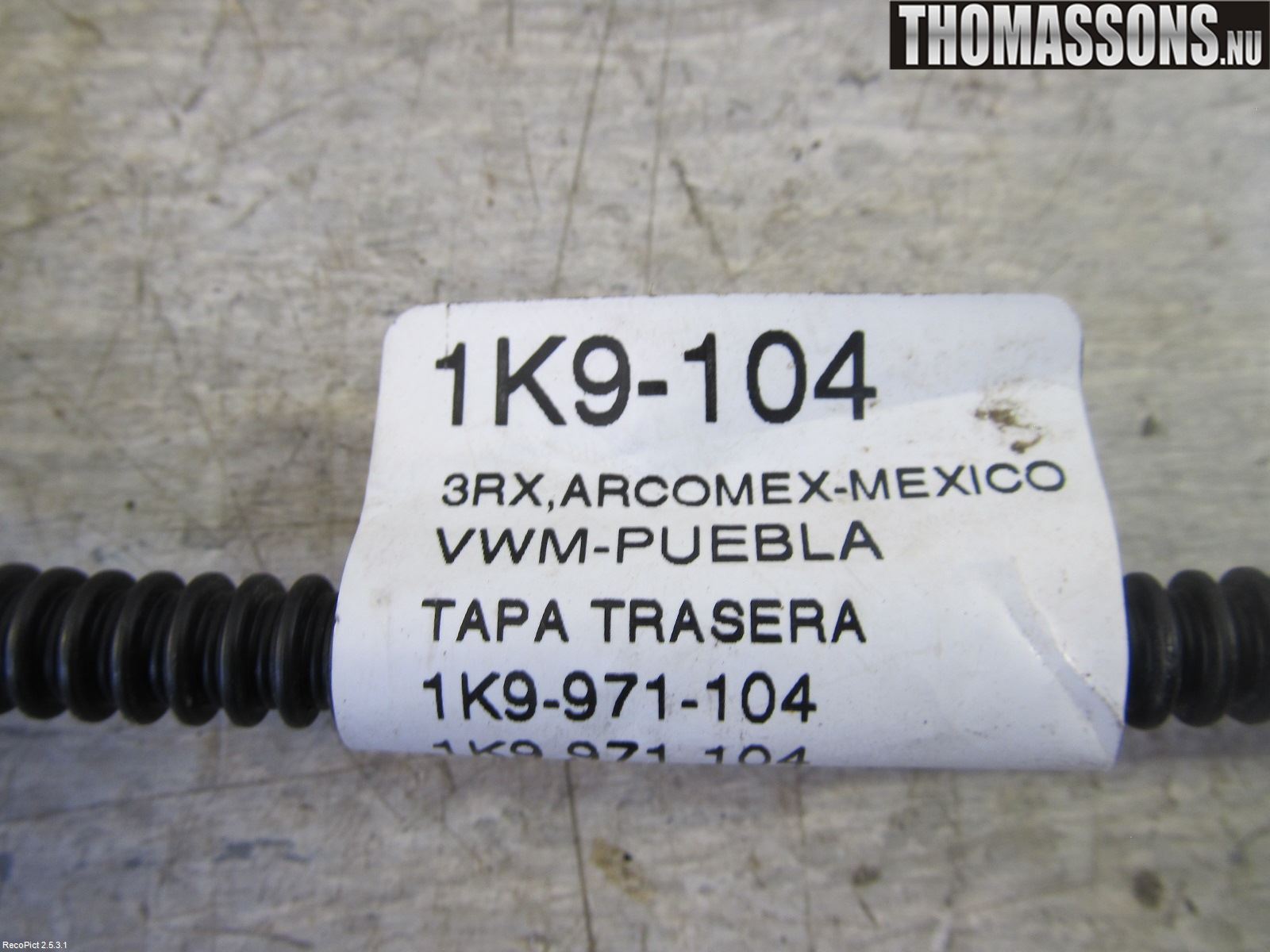 Volkswagen VW GOLF V 04-09 Parkeringshjälp Backsensor