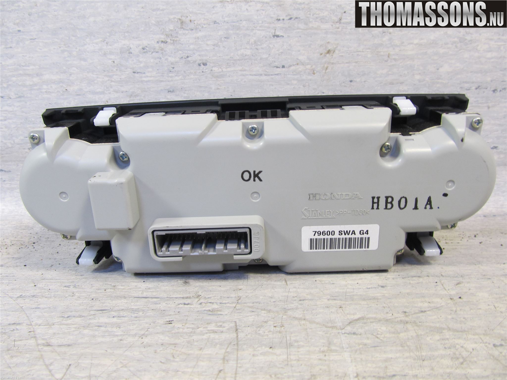 Honda CR-V 07-12 Ac Styrenhet Ac Manöveren