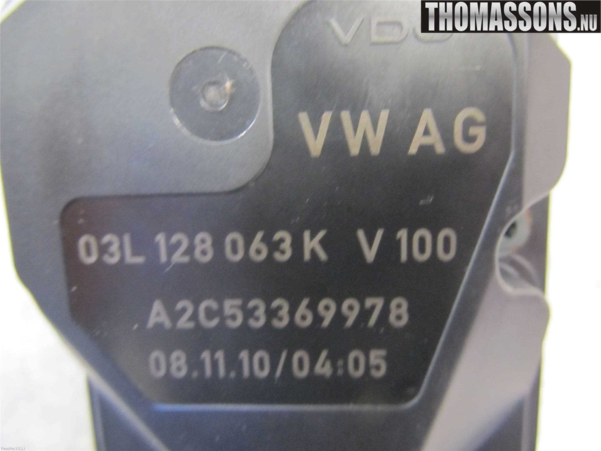 Audi A3/S3 05-13 Injspjällhus