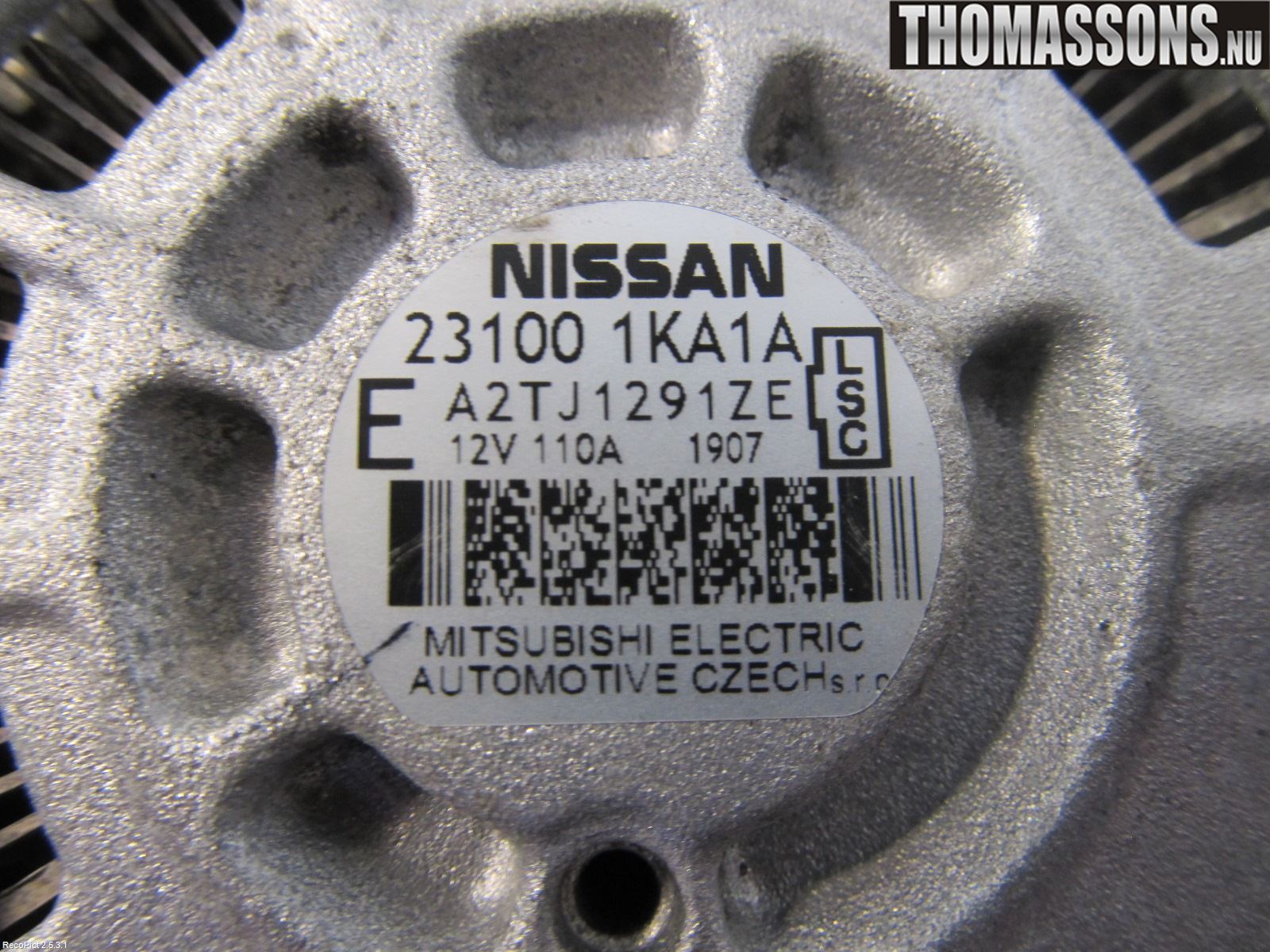 Nissan JUKE 10-14 Generator
