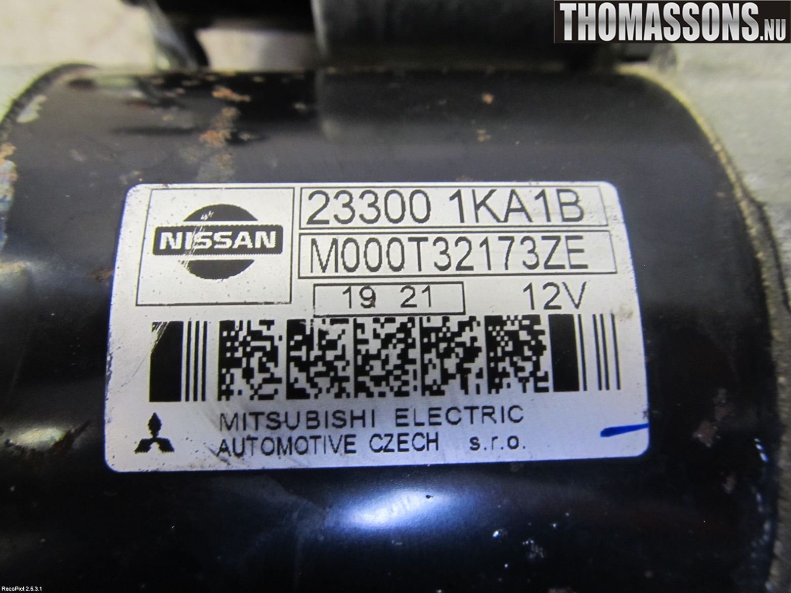 Nissan JUKE 10-14 Startmotor