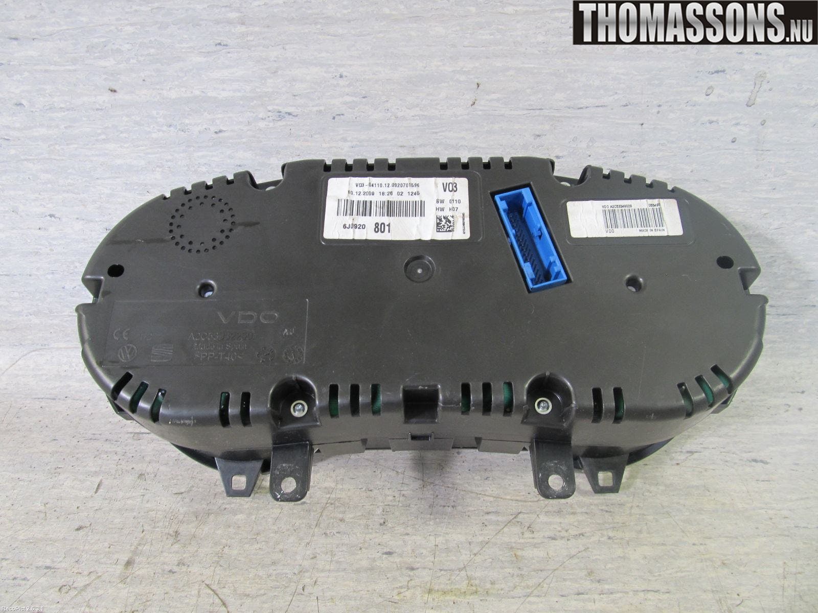 Seat IBIZA IV 08-16 Instrument Komb
