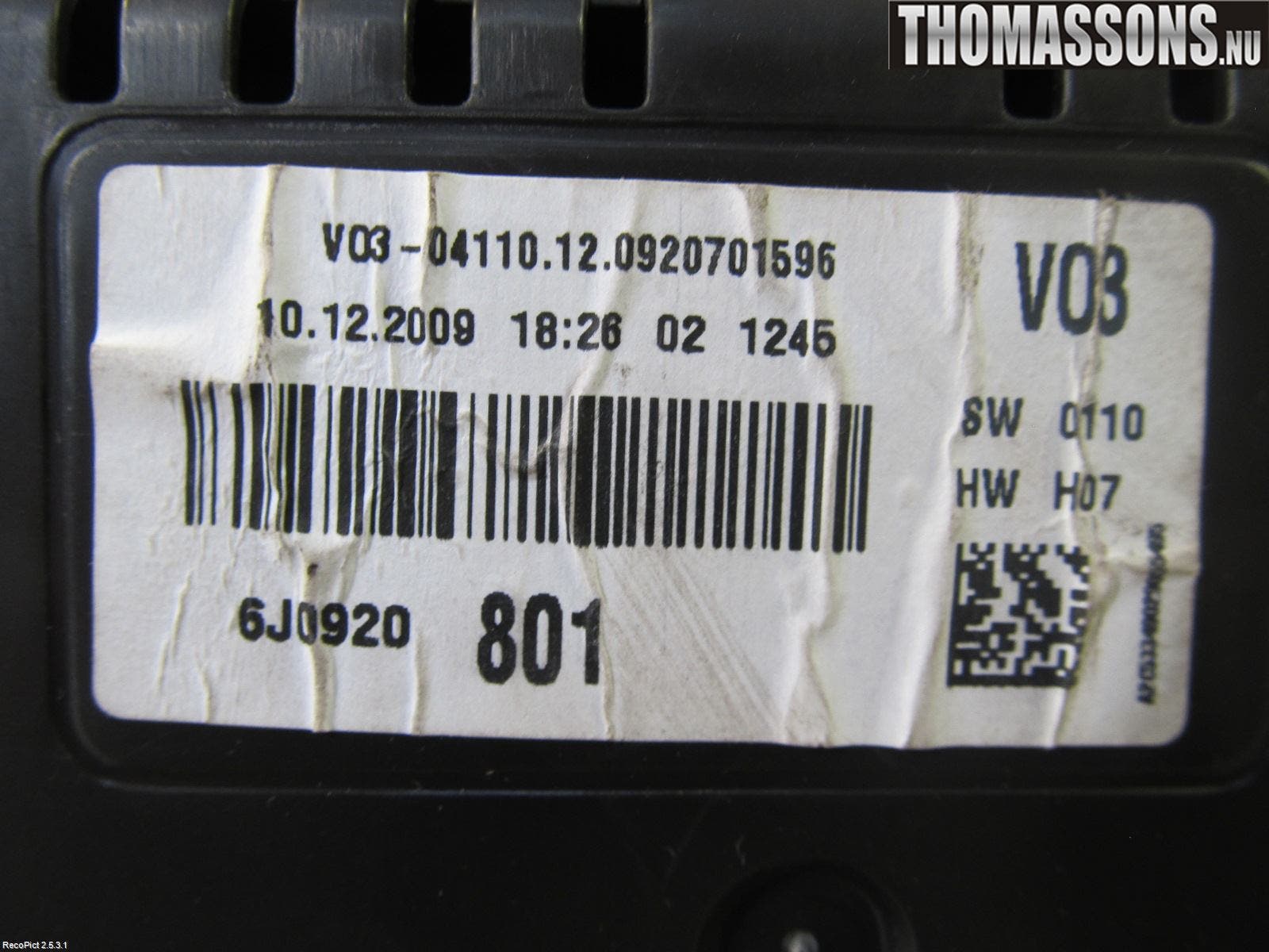 Seat IBIZA IV 08-16 Instrument Komb