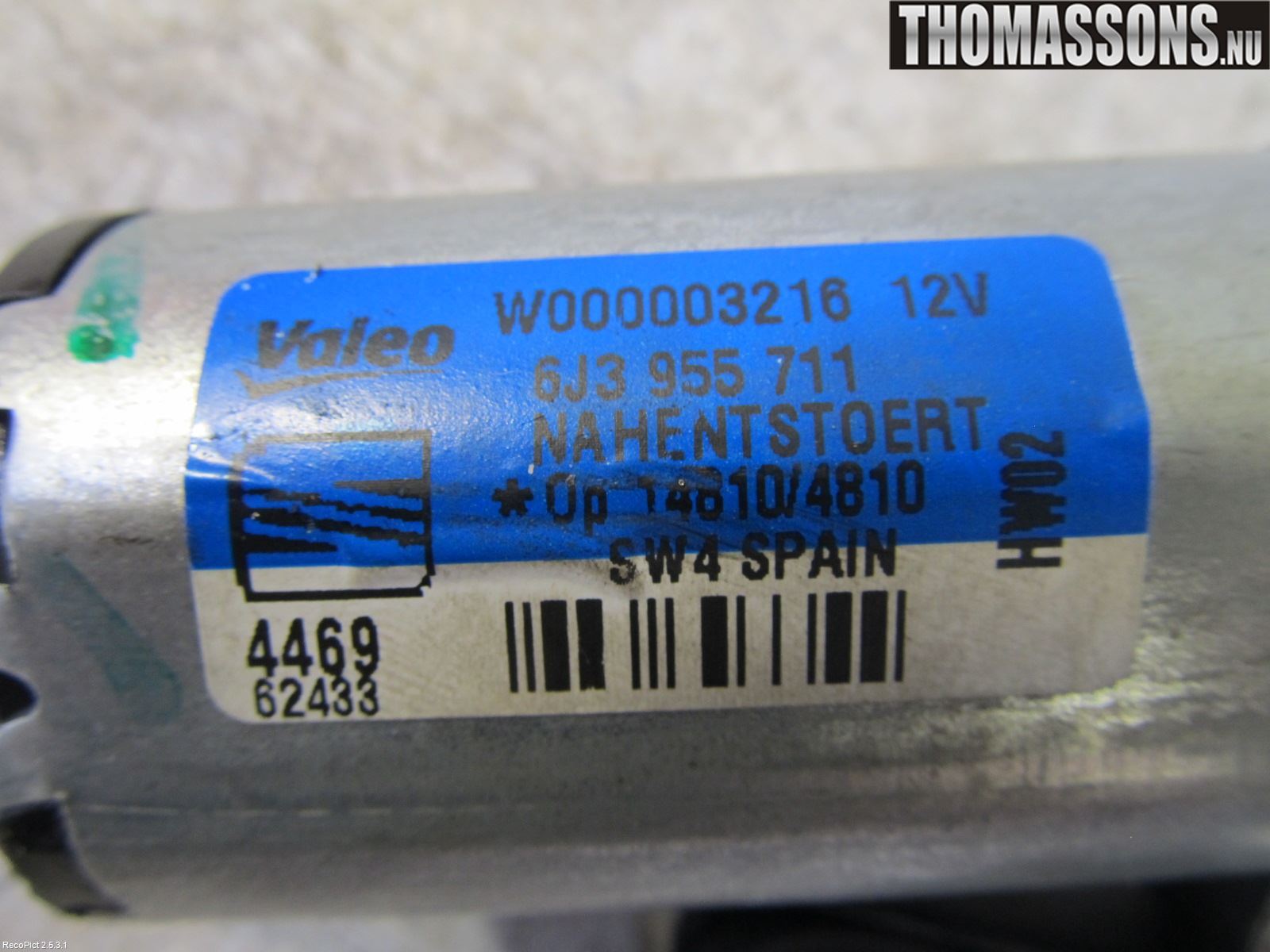 Seat IBIZA IV 08-16 Torkarmotor Baklucka