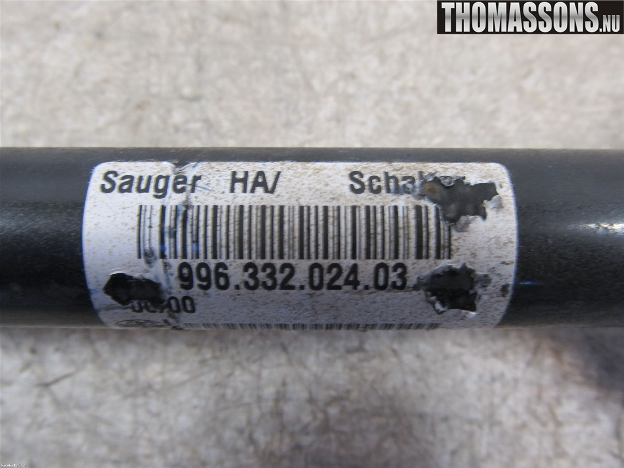 Porsche 911 (996) 98-05 Drivaxel Bak Höger