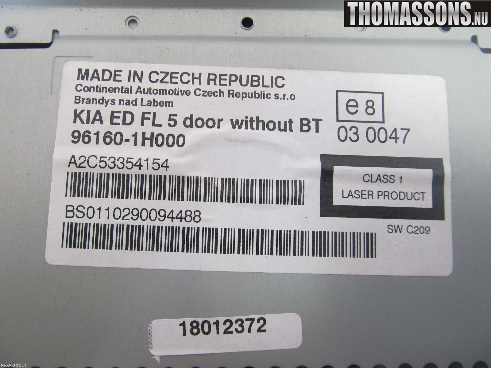 Kia CEED 06-12 Cd Radio - Multimediapanel