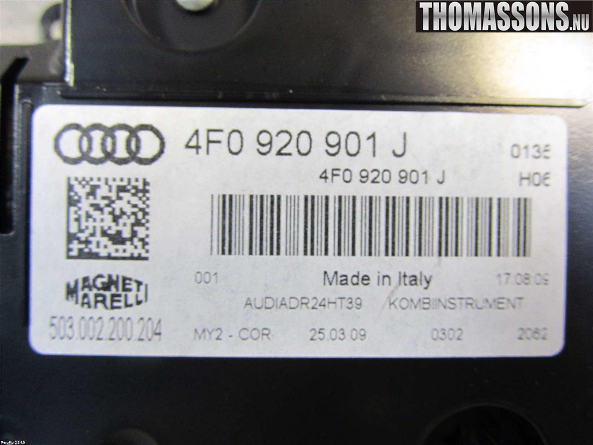 Audi A6/S6     05-11 Instrument Komb