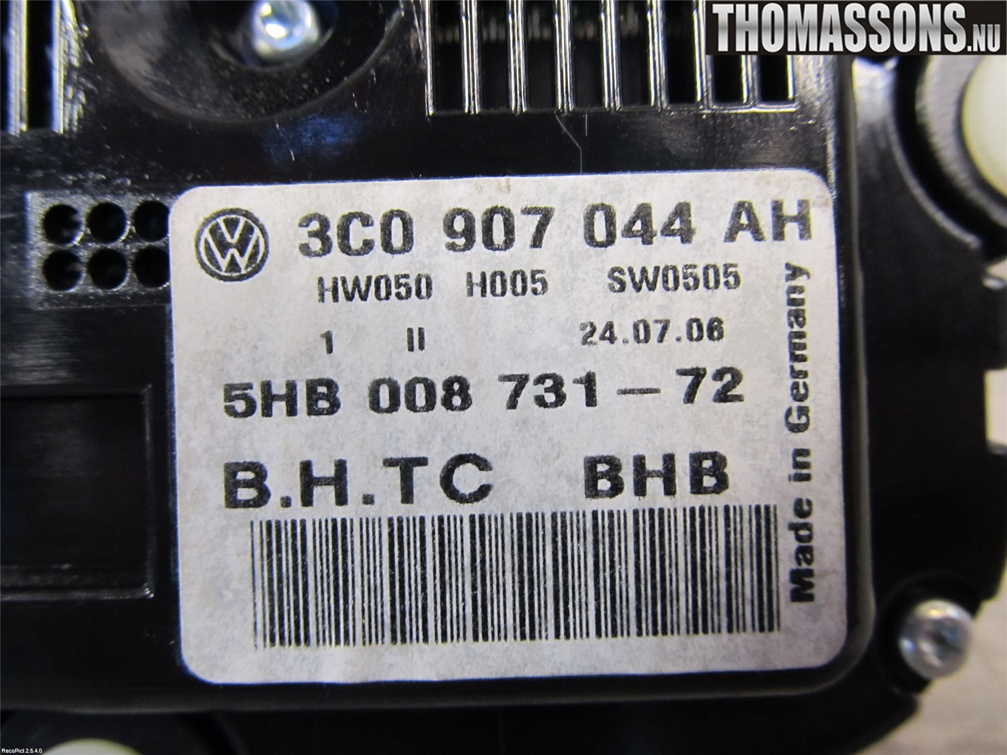 Volkswagen VW PASSAT 05-11 Värmereglage