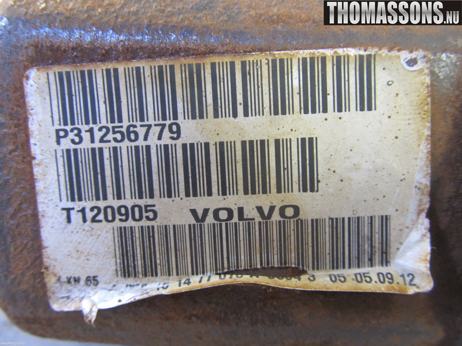 Volvo V70 08-13 Drivaxel Fram Vänster