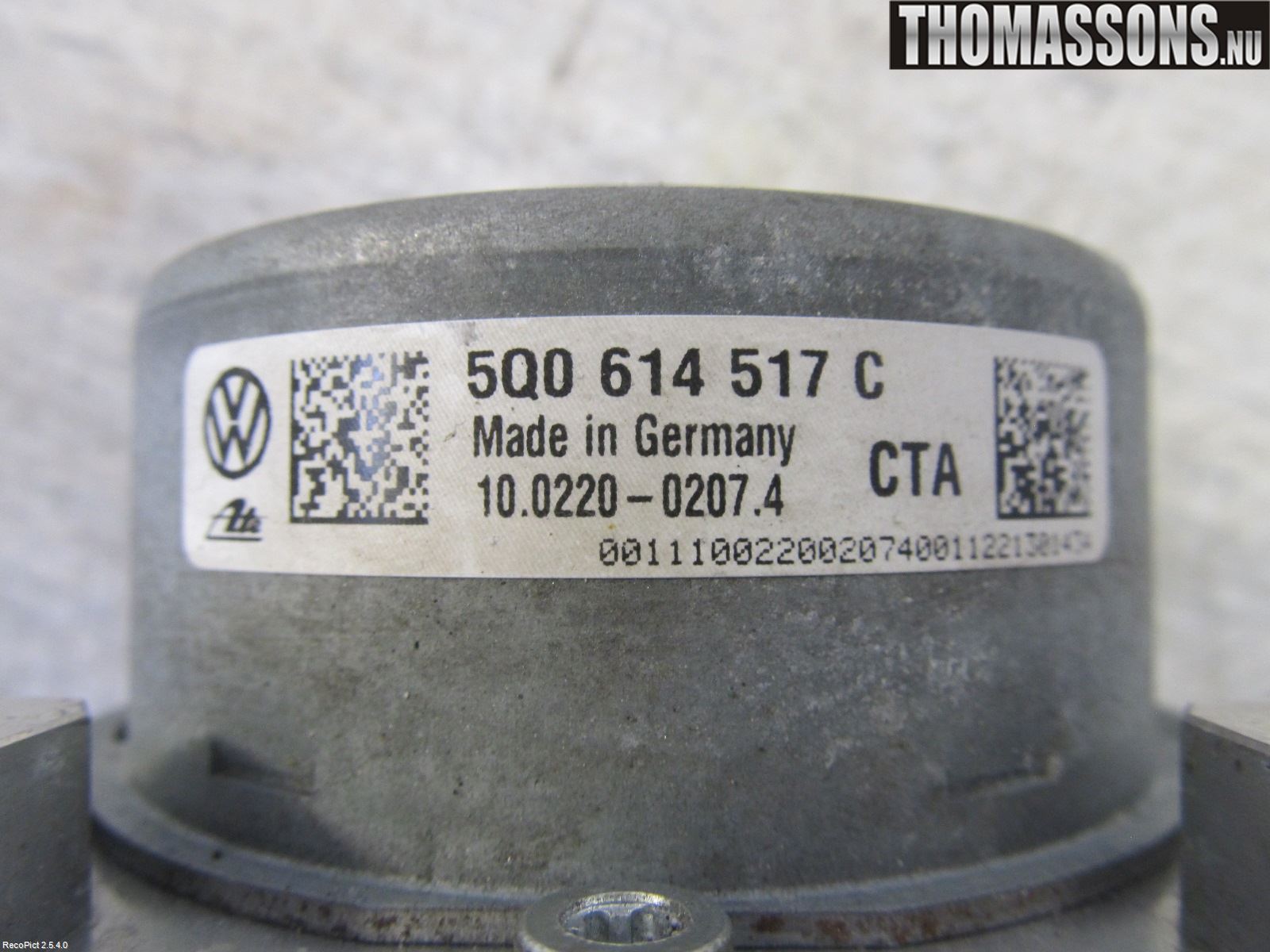 Volkswagen VW GOLF / E-GOLF VII 13-20 Abs Hydraulaggregat