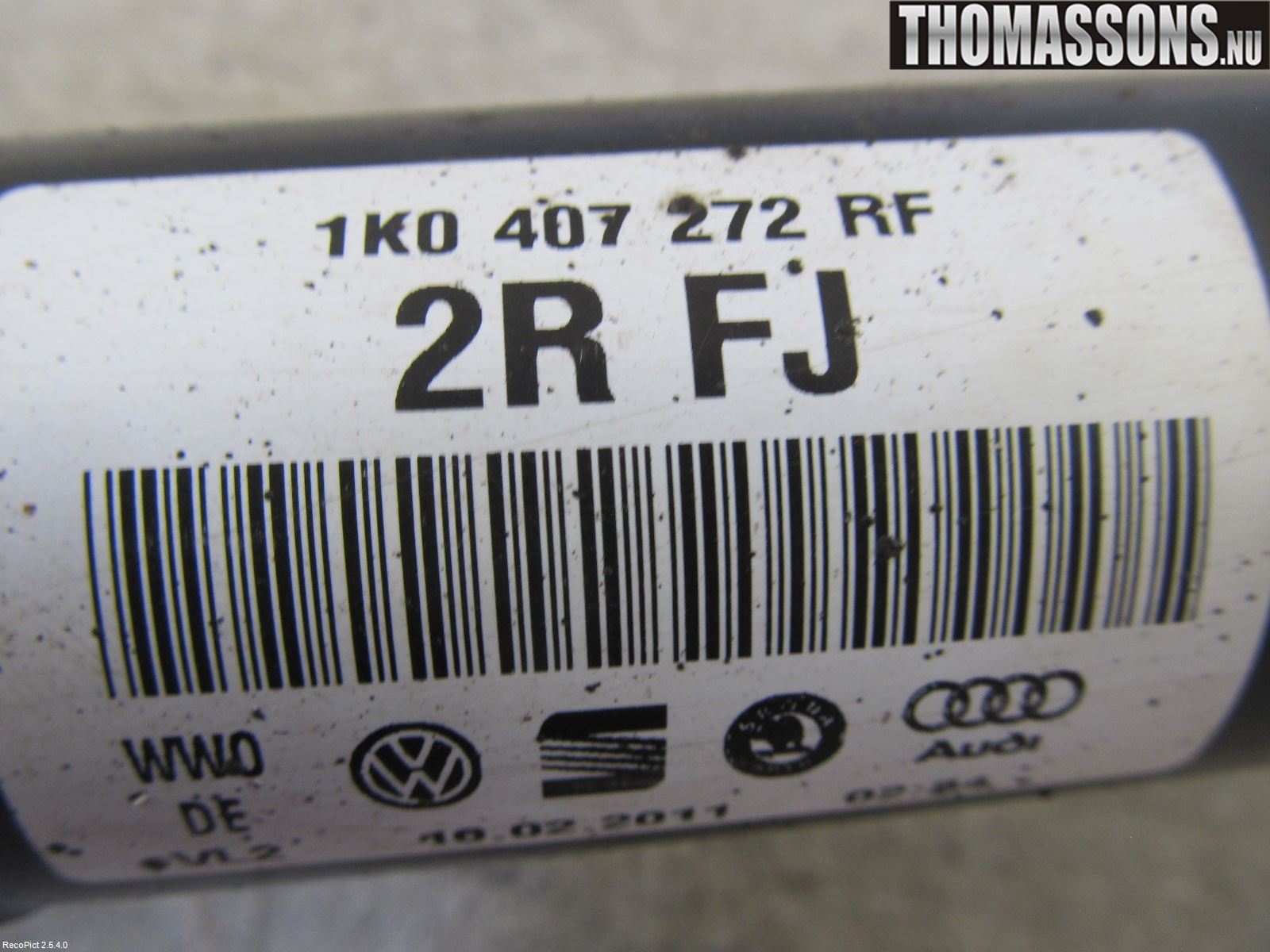 Volkswagen VW GOLF VI 09-13 Drivaxel Fram Höger