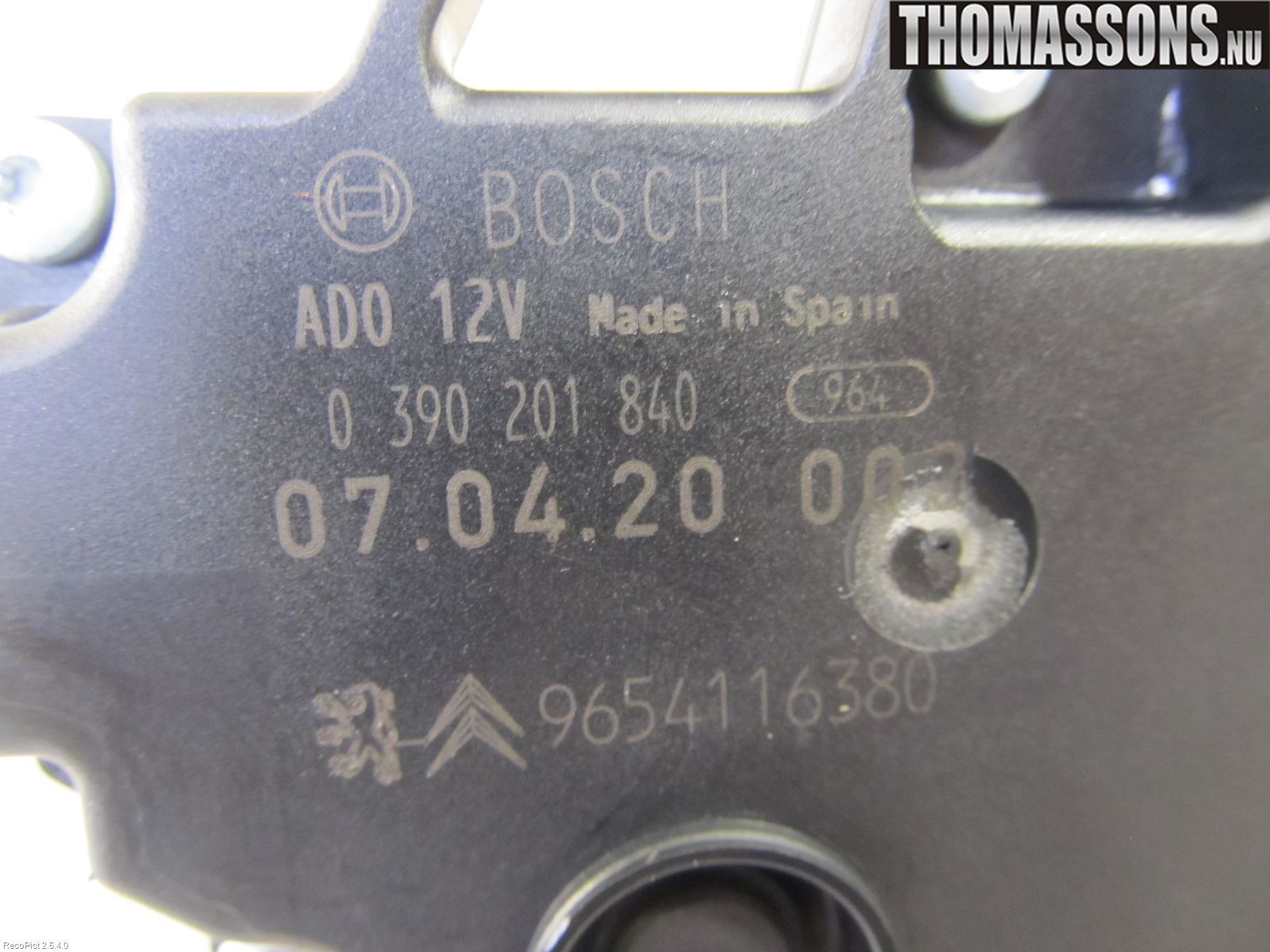 Citroen C4 PICASSO 06-13 Torkarmotor Baklucka