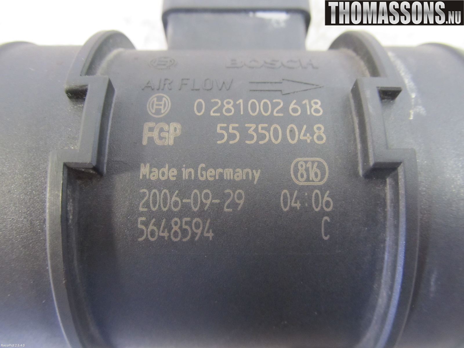 Opel ASTRA H 04-12 Injluftmassamätare