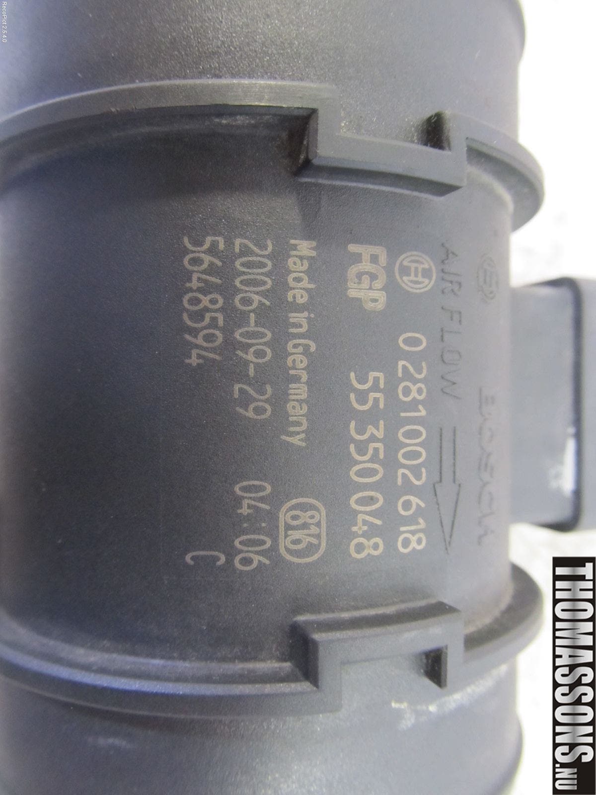 Opel ASTRA H 04-12 Injluftmassamätare