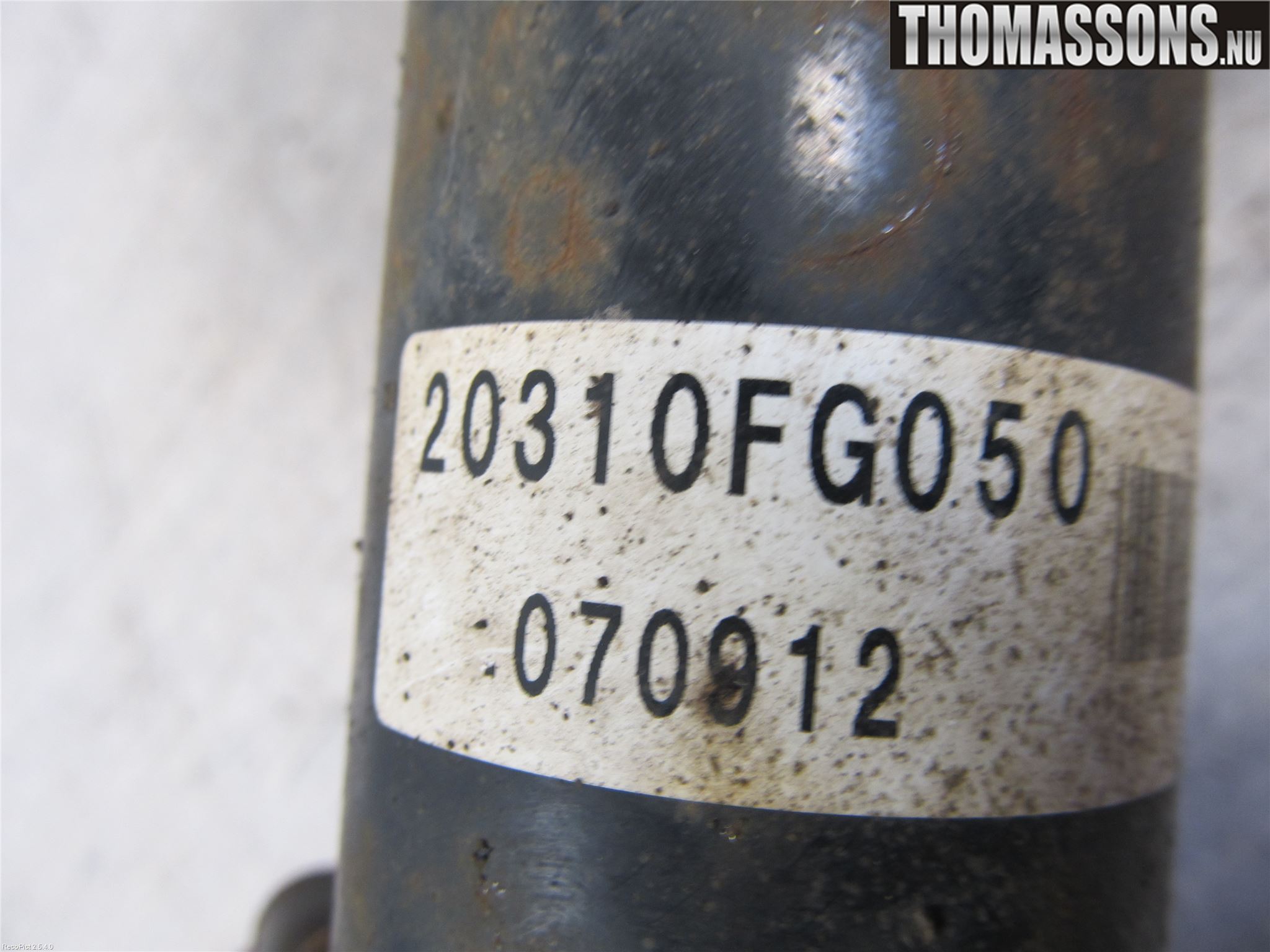 Subaru IMPREZA III 08-11 Fjäderben Fram Vänster