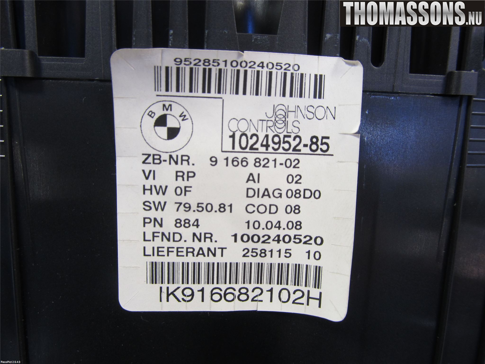 BMW 1 E87/81 5D/3D 03-11 Instrument Komb