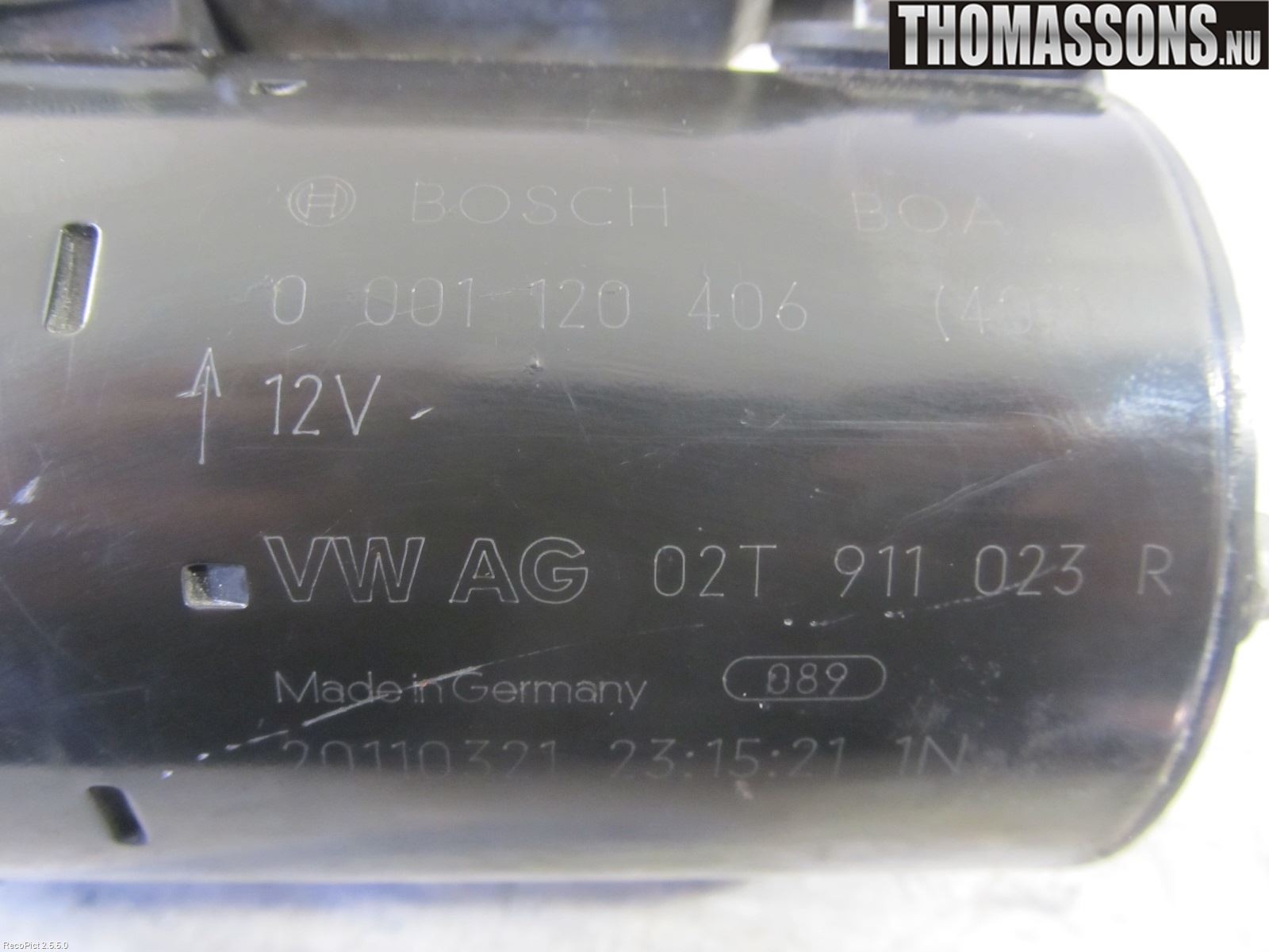 Volkswagen VW POLO 10-17 Startmotor
