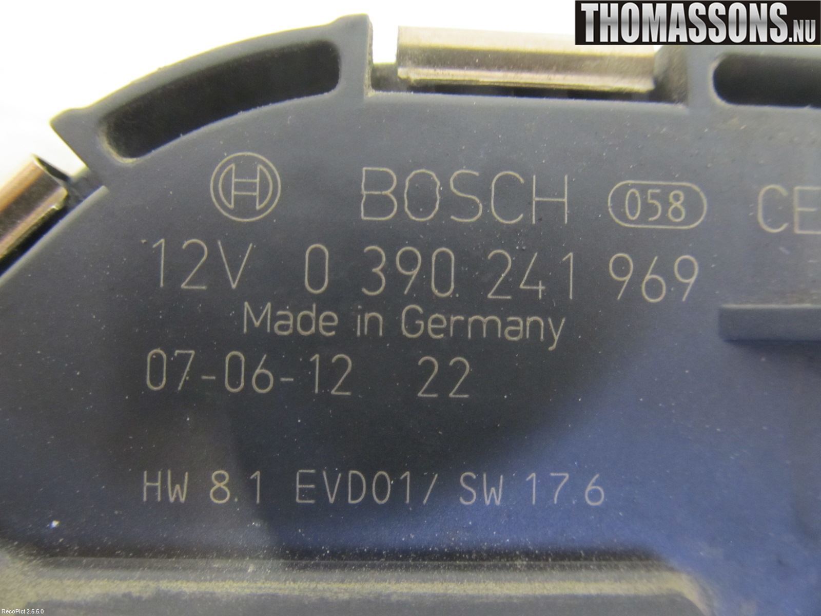 Peugeot 407 Torkarmotor Vindruta