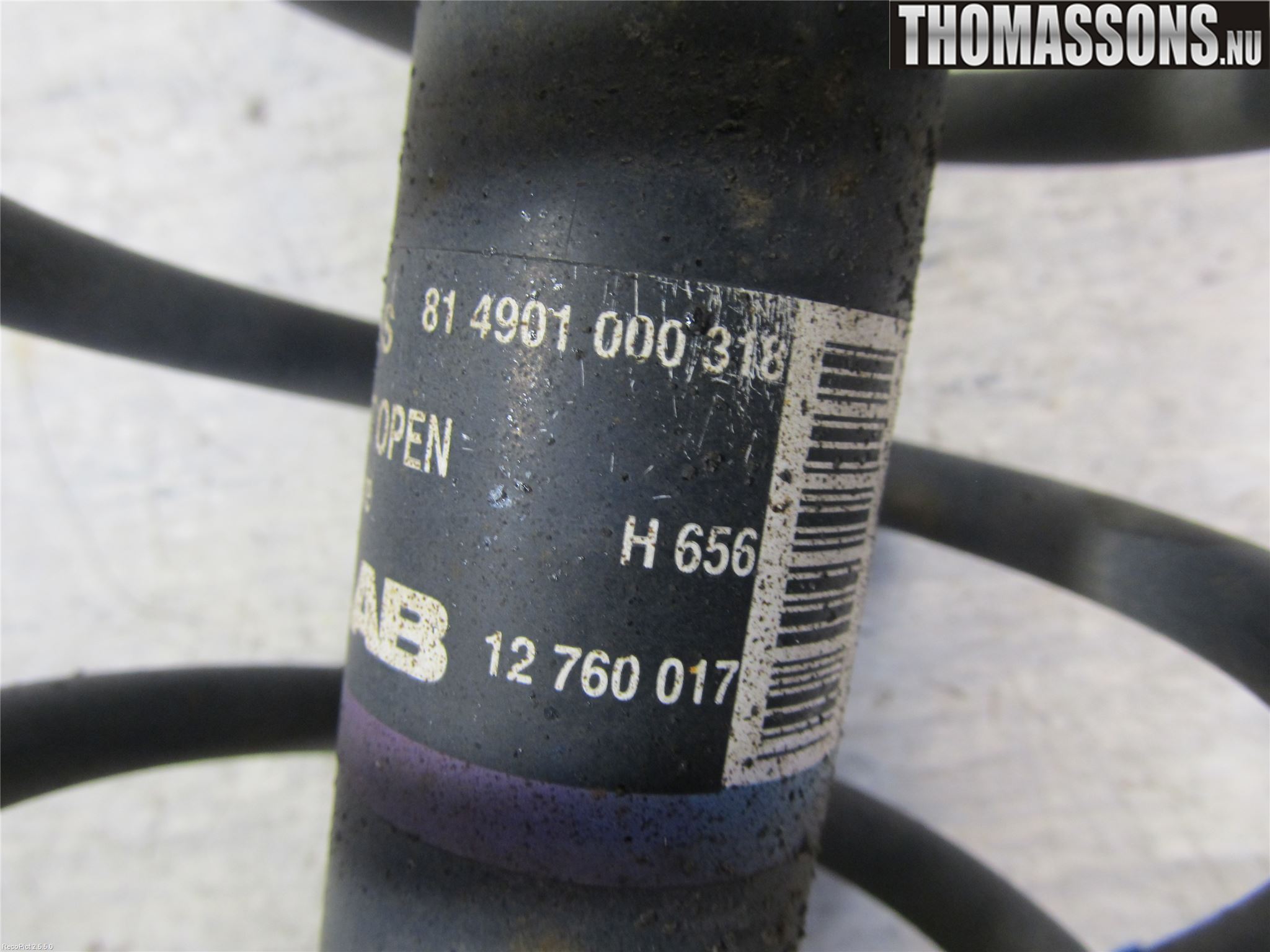 Saab 9-5     06-10 Fjäderben Bak Höger