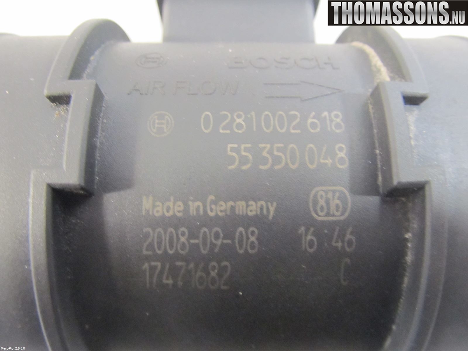 Opel CORSA D 07-14 Injluftmassamätare