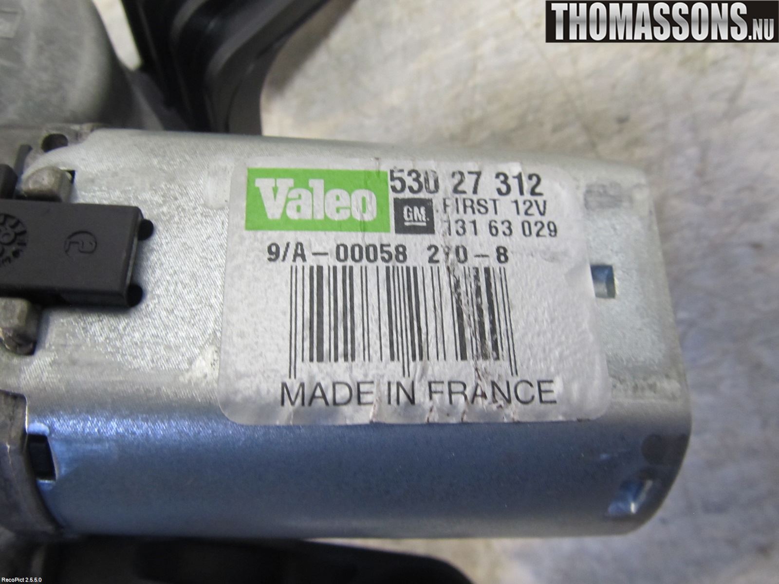 Opel CORSA D 07-14 Torkarmotor Baklucka