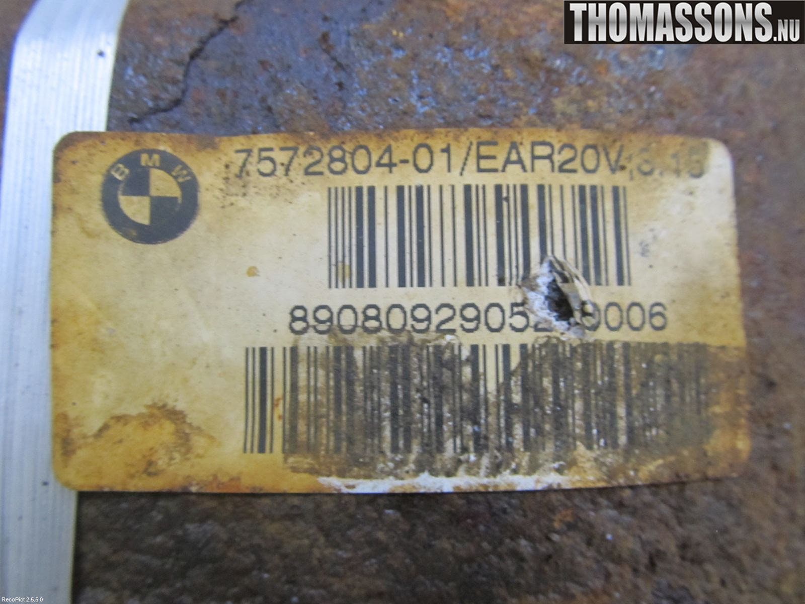 BMW 3 E90/91 SED/TOU 05-12 Bakväxel-Diff