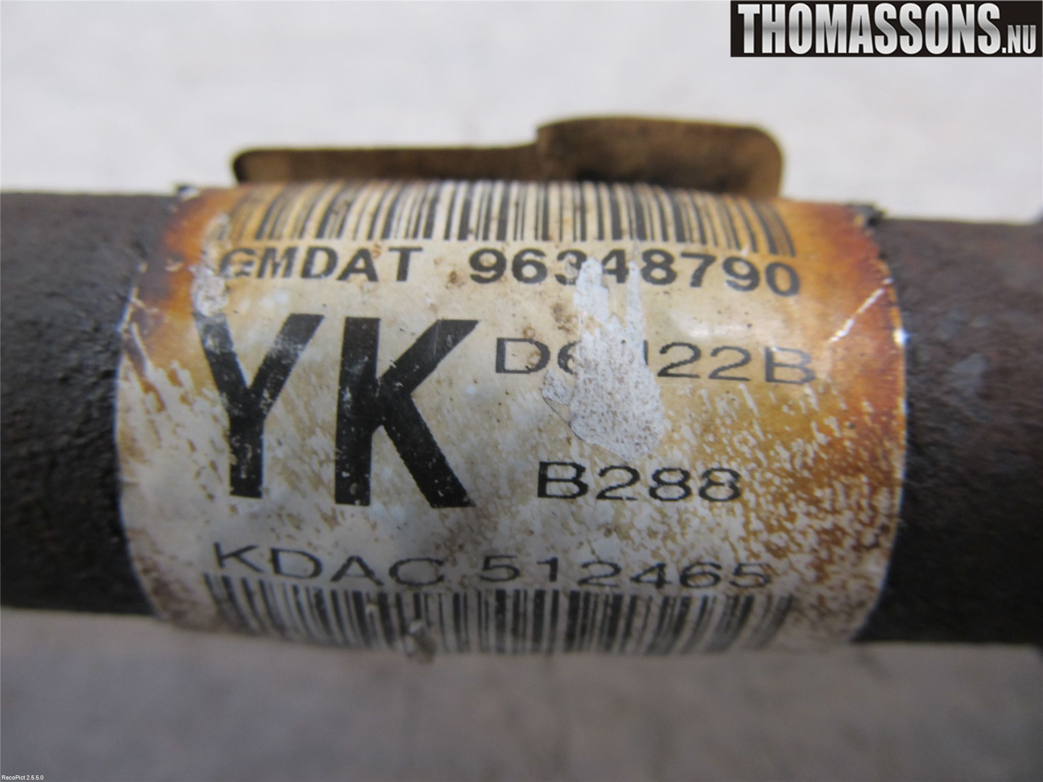 Chevrolet KALOS Drivaxel Fram Vänster