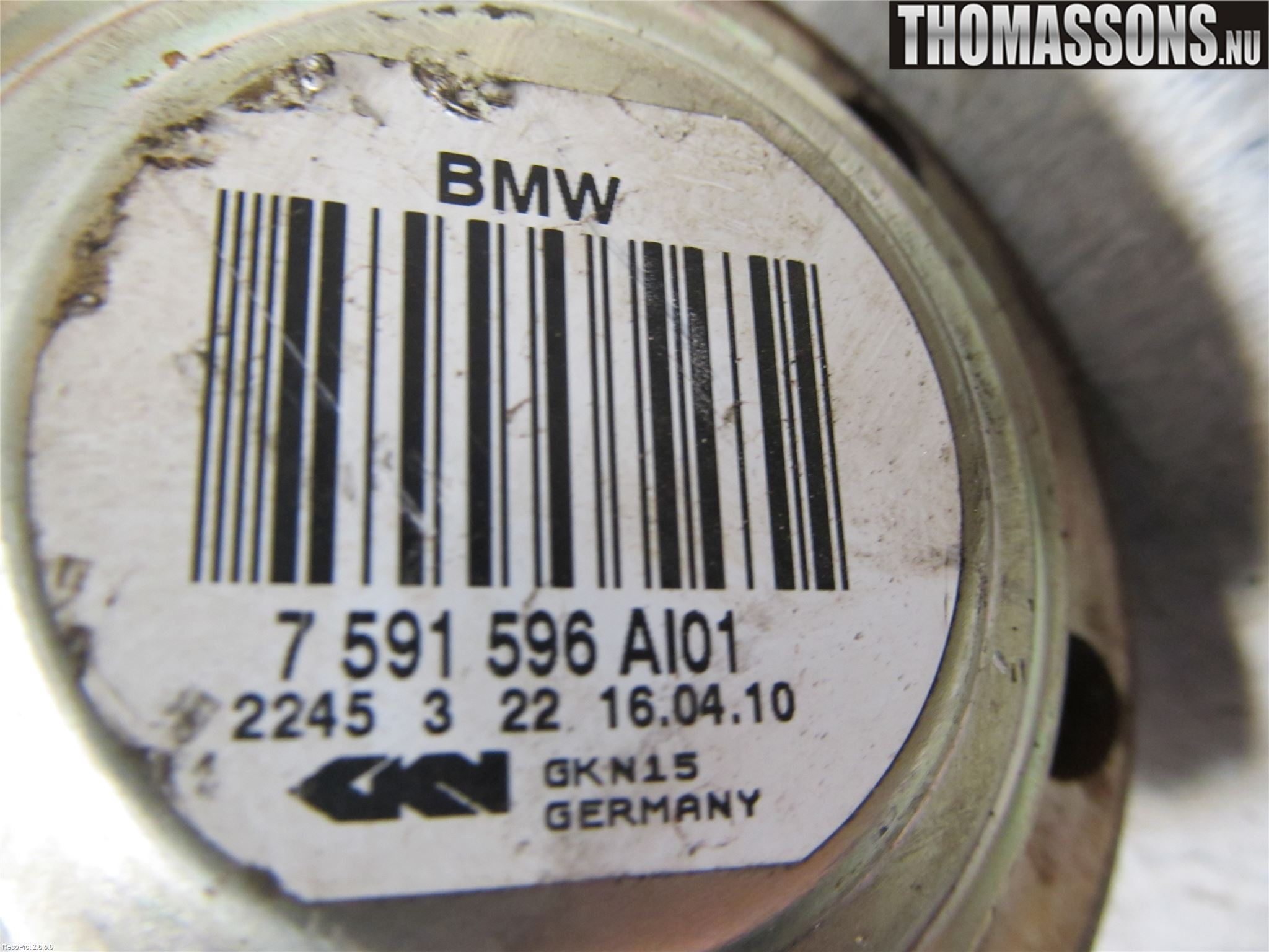 BMW X1 E84 10-15 Drivaxel Bak Höger