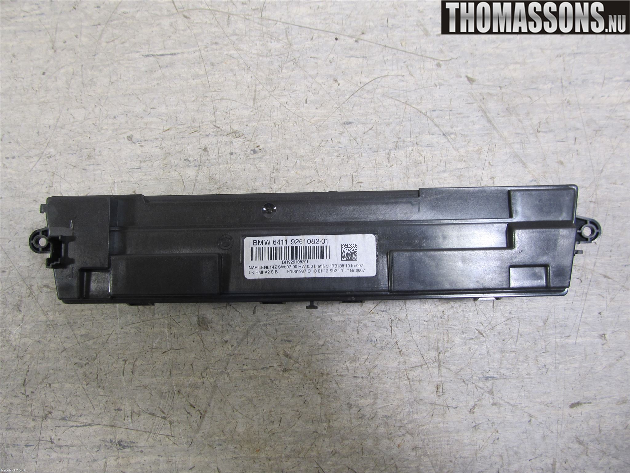 BMW 1 F20/F21 11-19 Värmereglage