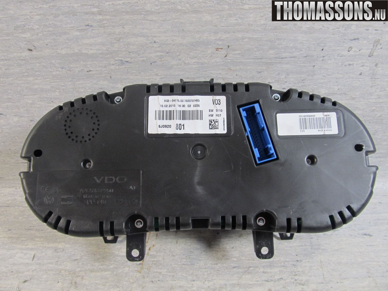 Seat IBIZA IV 08-16 Instrument Komb