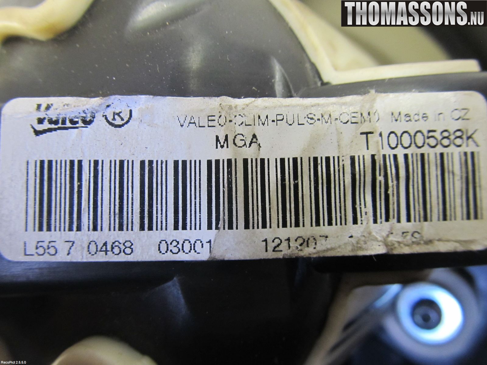 Peugeot 308 08-13 Ac Värmefläkt