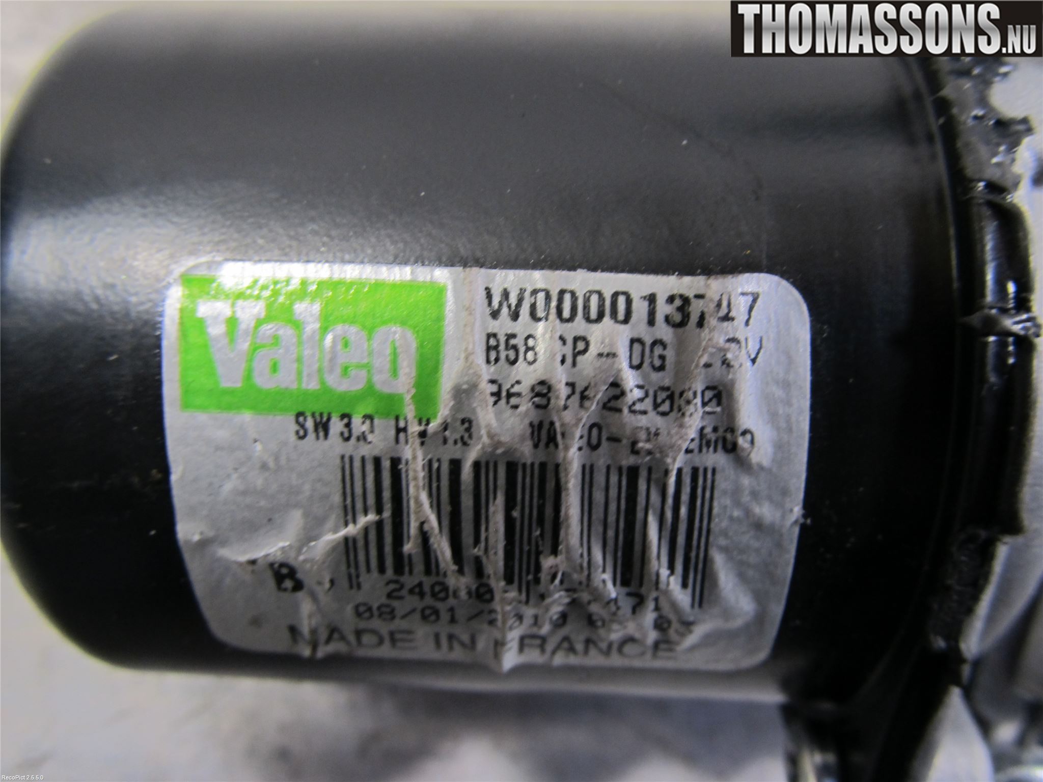 Citroen C4 GRAND PICASSO 07-13 Torkarmotor Vindruta