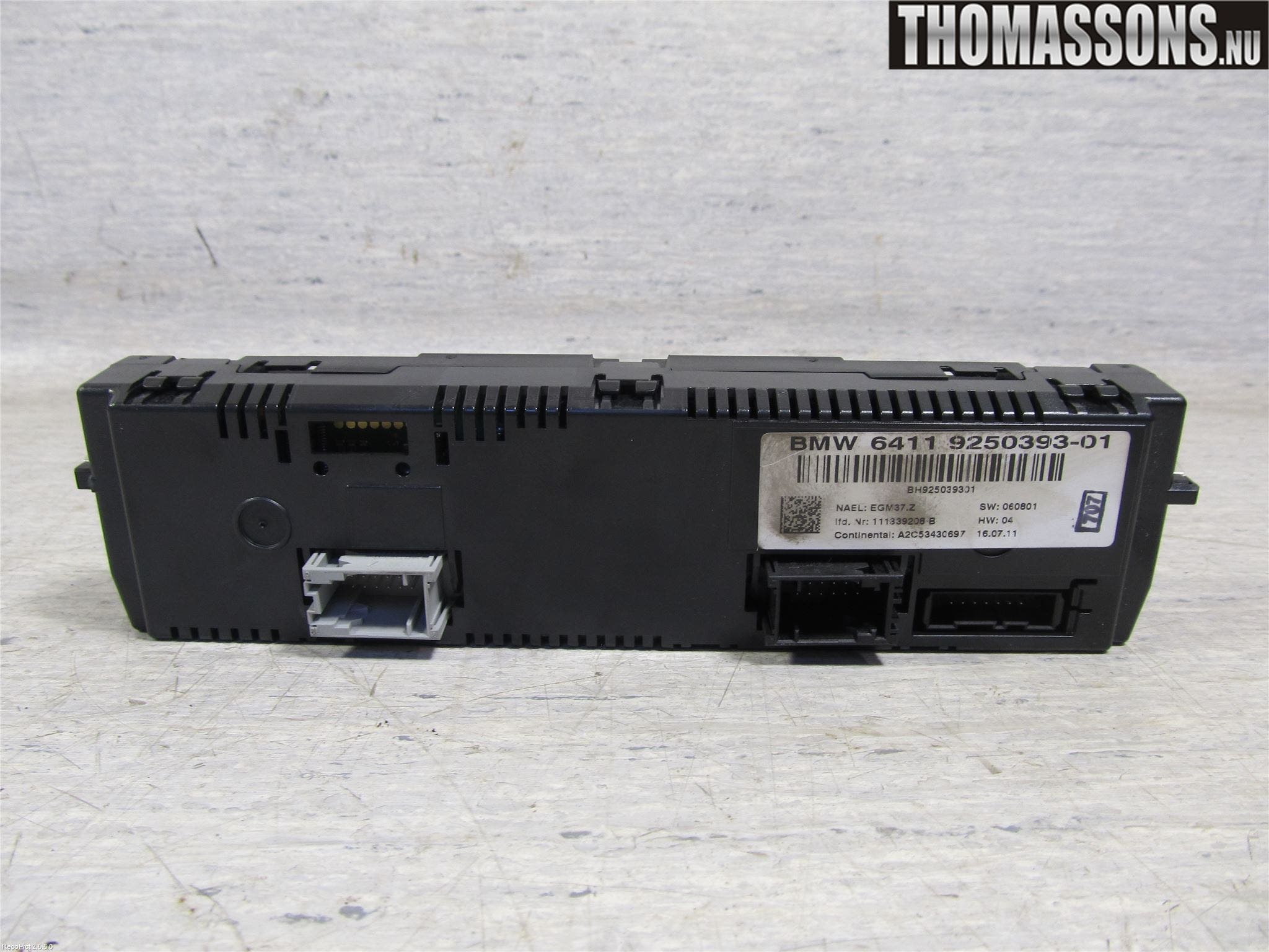 BMW 3 E90/91 SED/TOU 05-12 Värmereglage