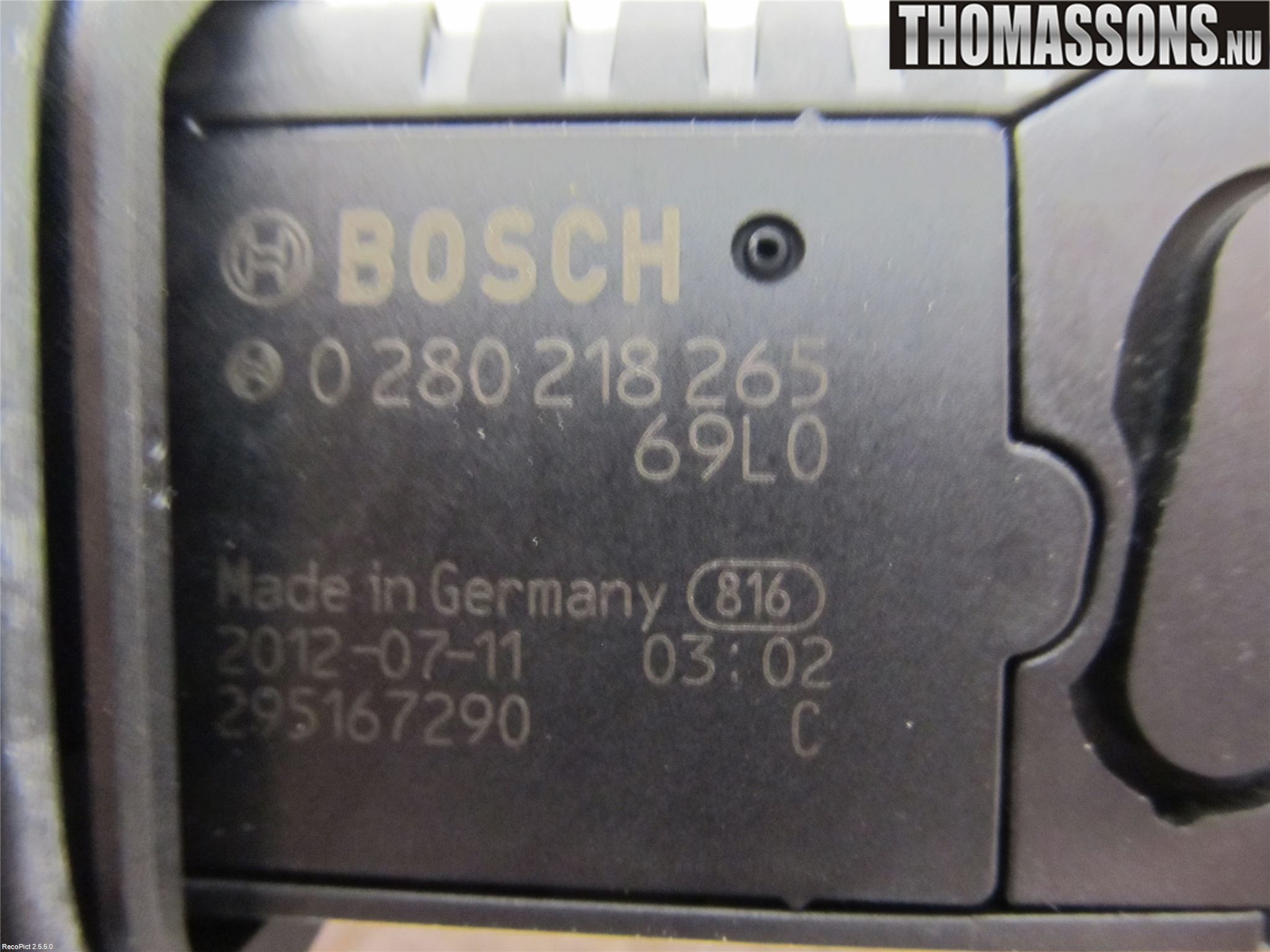 Suzuki SWIFT 11-16 Injluftmassamätare