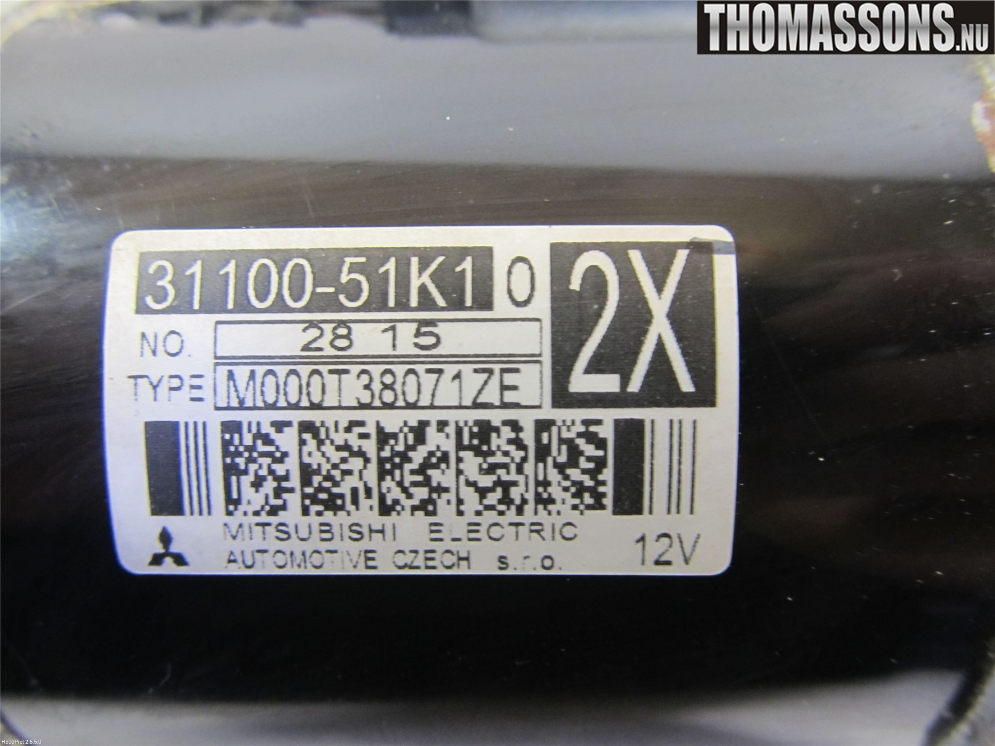 Suzuki SWIFT 11-16 Startmotor