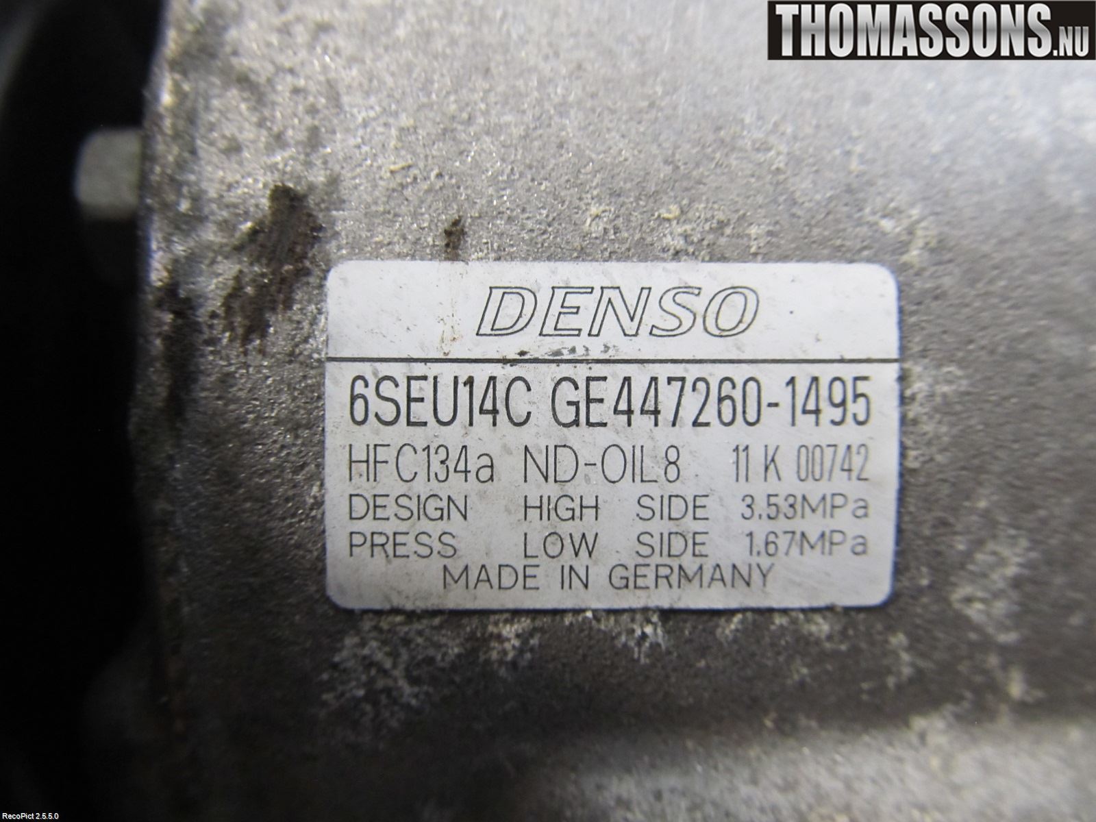 Toyota AVENSIS 09-15 Ac Kompressor