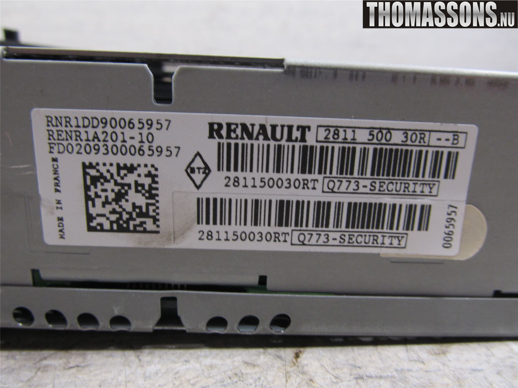 Renault MEGANE III 09-15 Radio