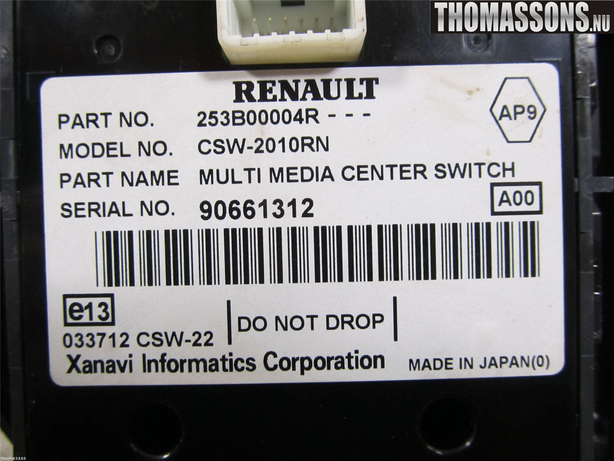 Renault MEGANE III 09-15 Gps Navigator