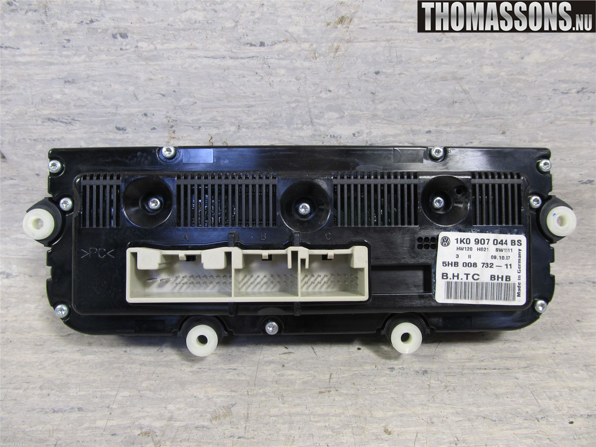 Volkswagen VW GOLF V 04-09 Värmereglage