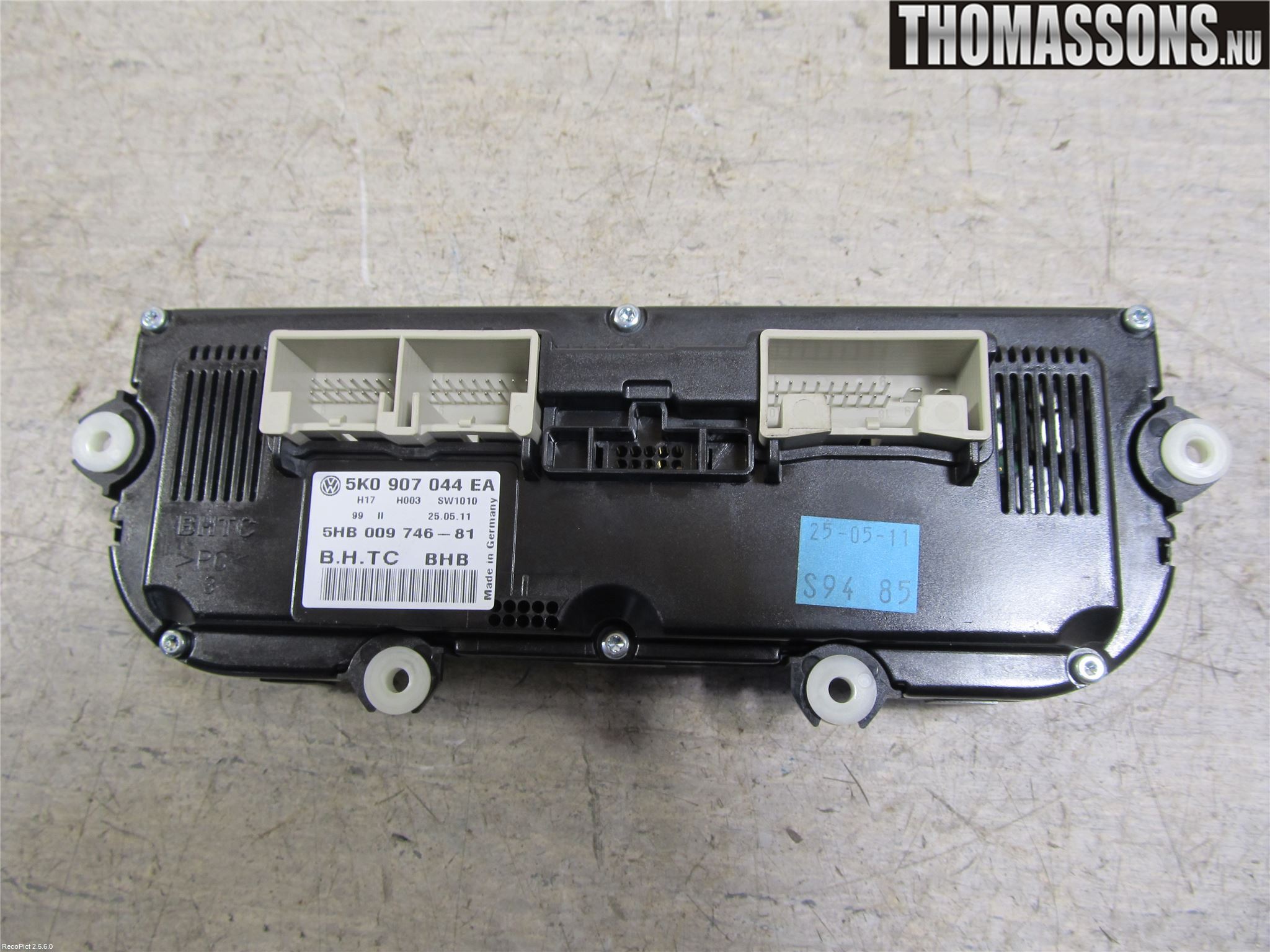 Volkswagen VW TOURAN 10-15 Värmereglage